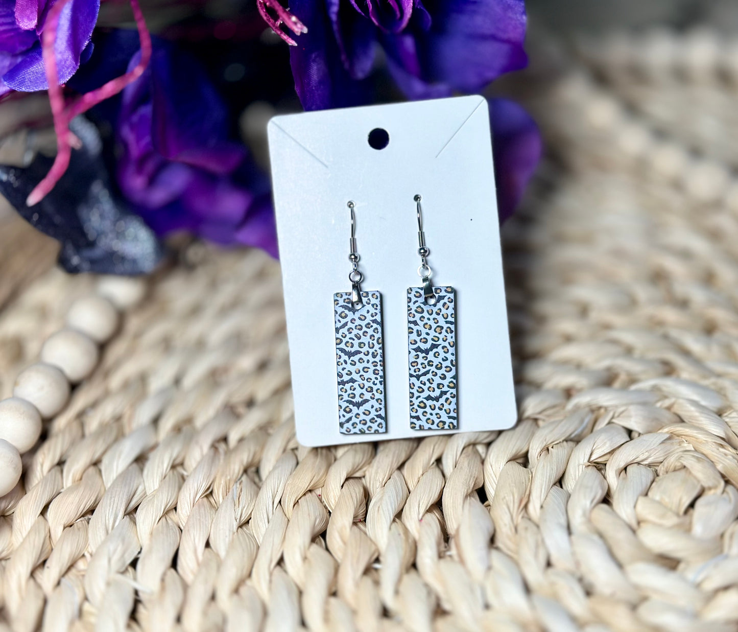 Halloween dangle bar earrings--RTS