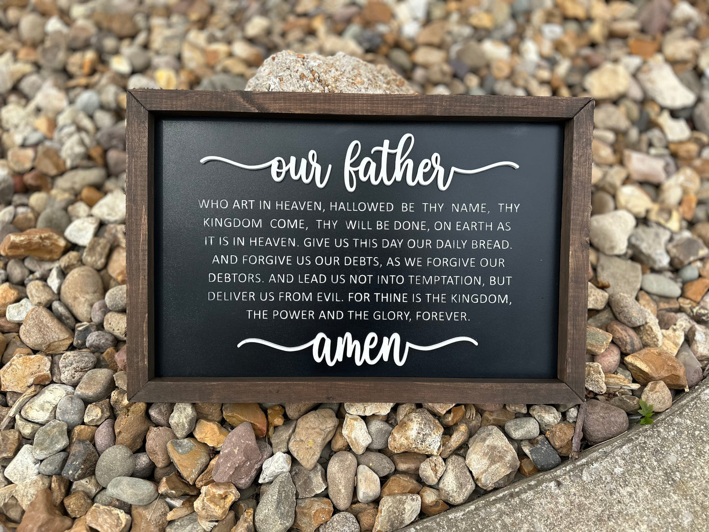 Our father prayer plaque