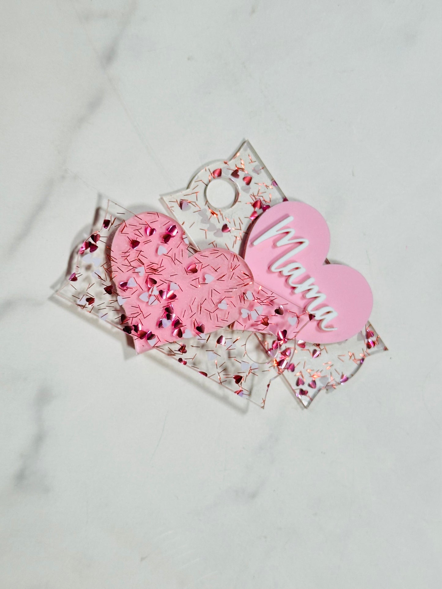 Heart Name cup topper