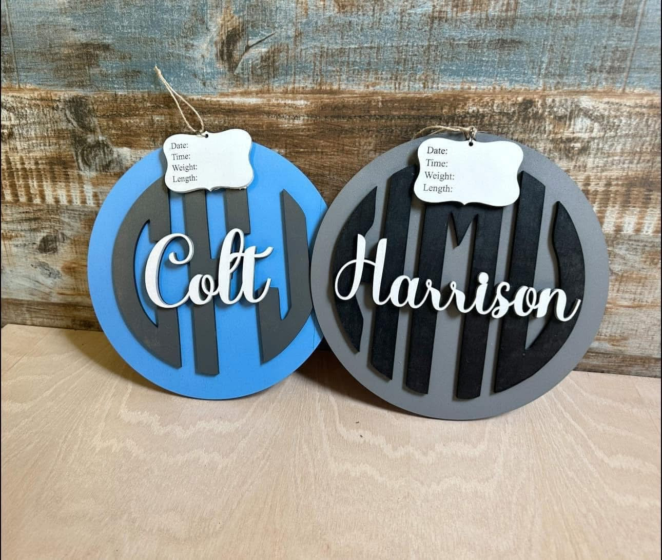 monogram hospital door hanger 👶🏼