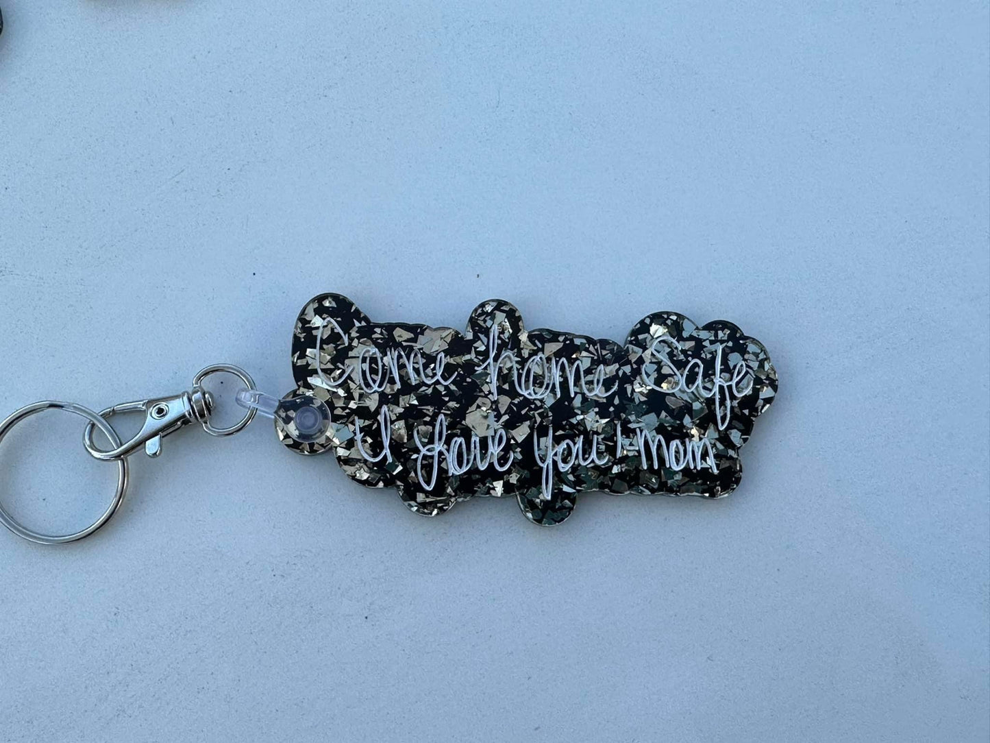 Handwritten acrylic keychains