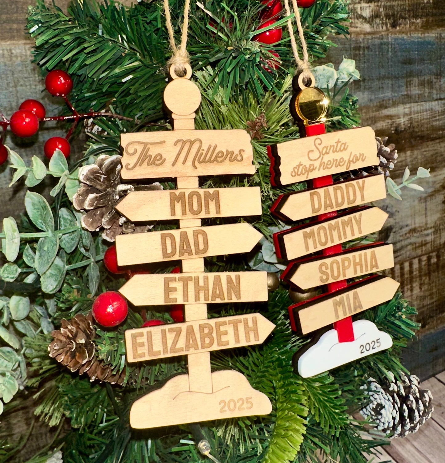North Pole sign ornament