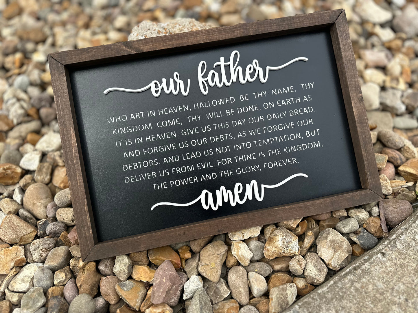 Our father prayer plaque