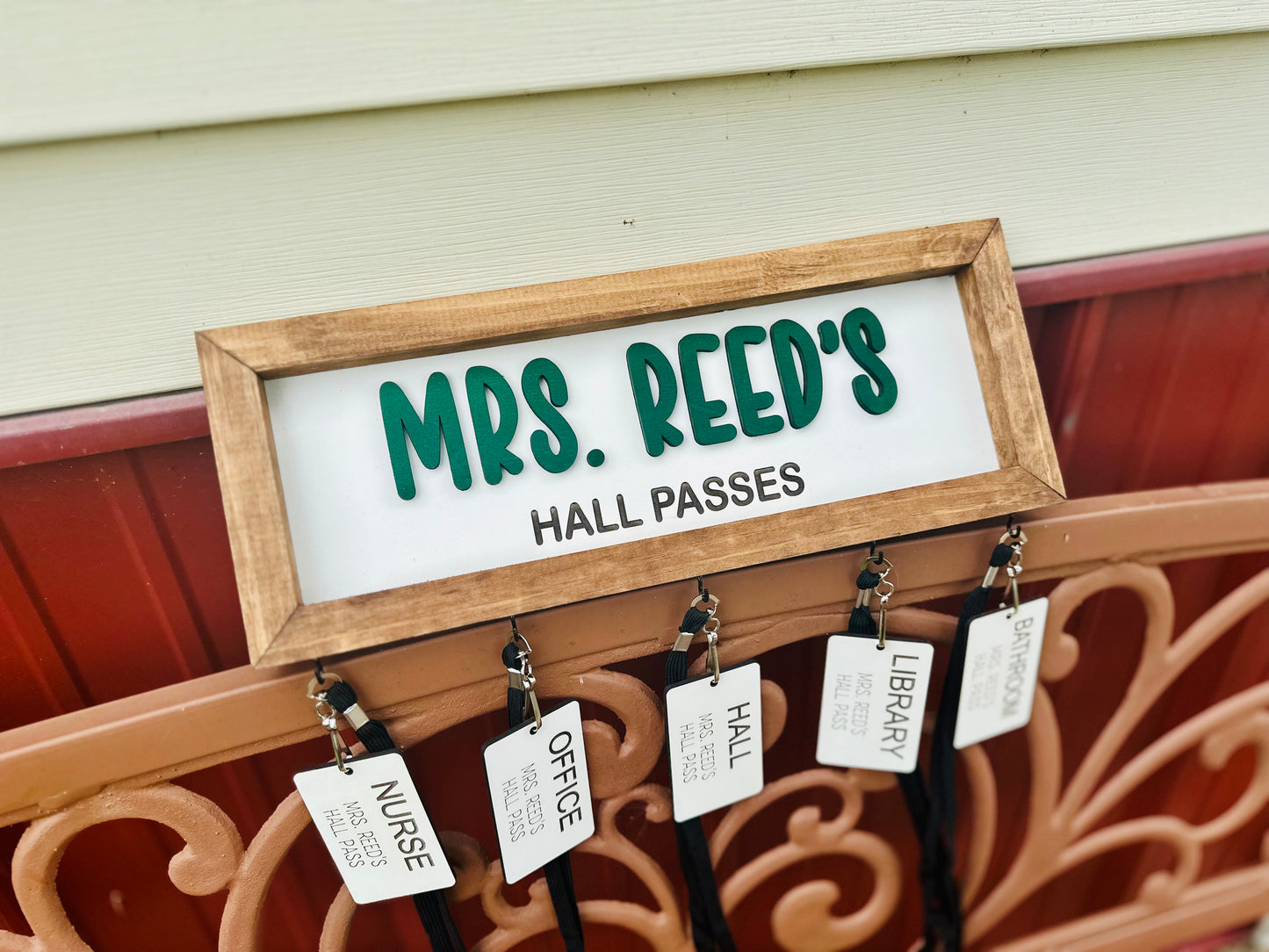 Hall Pass Plaque