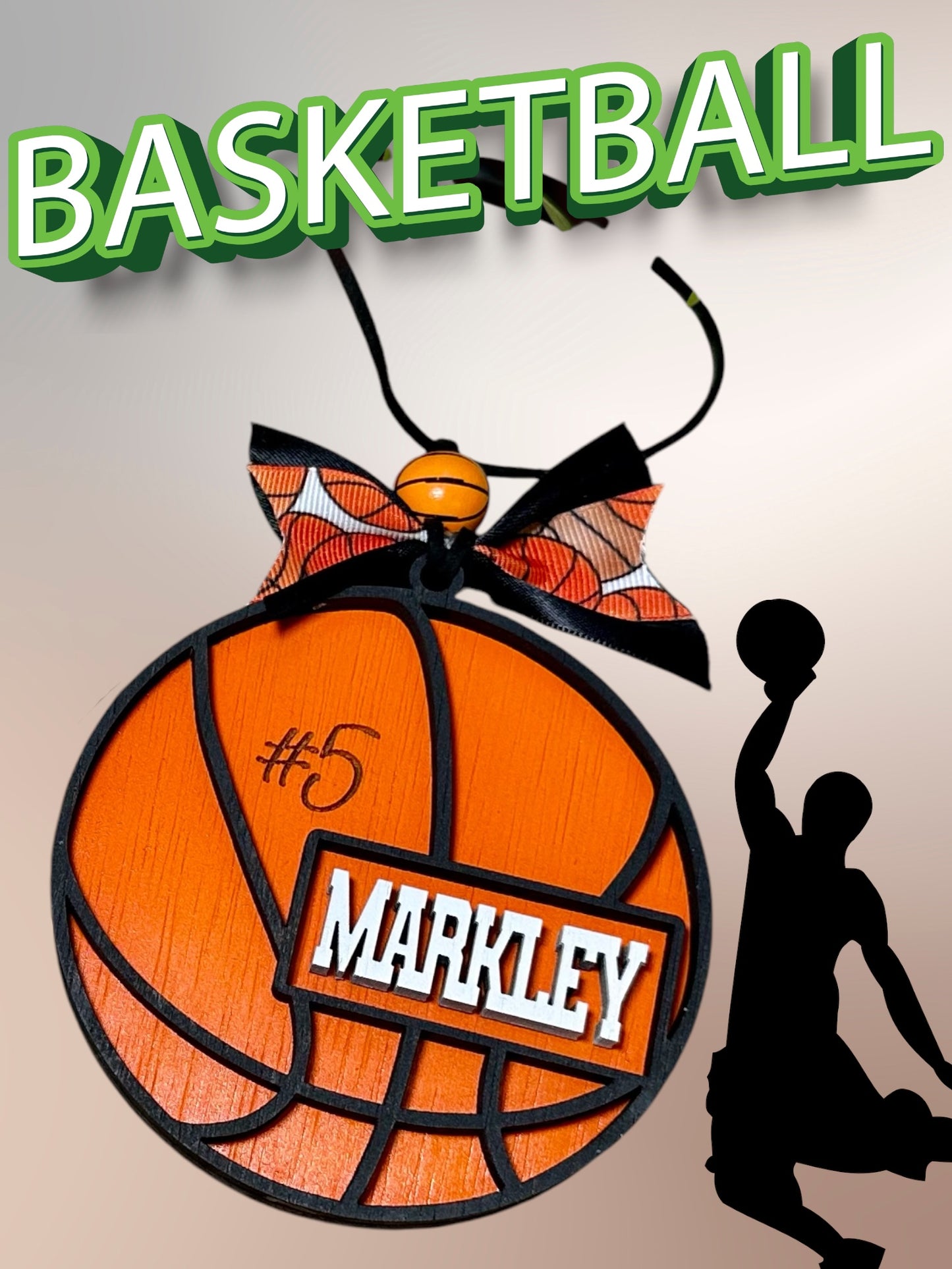 Basketball car charm