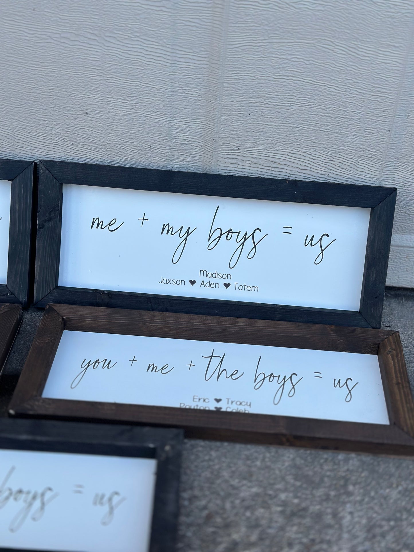 You + me + them plaque