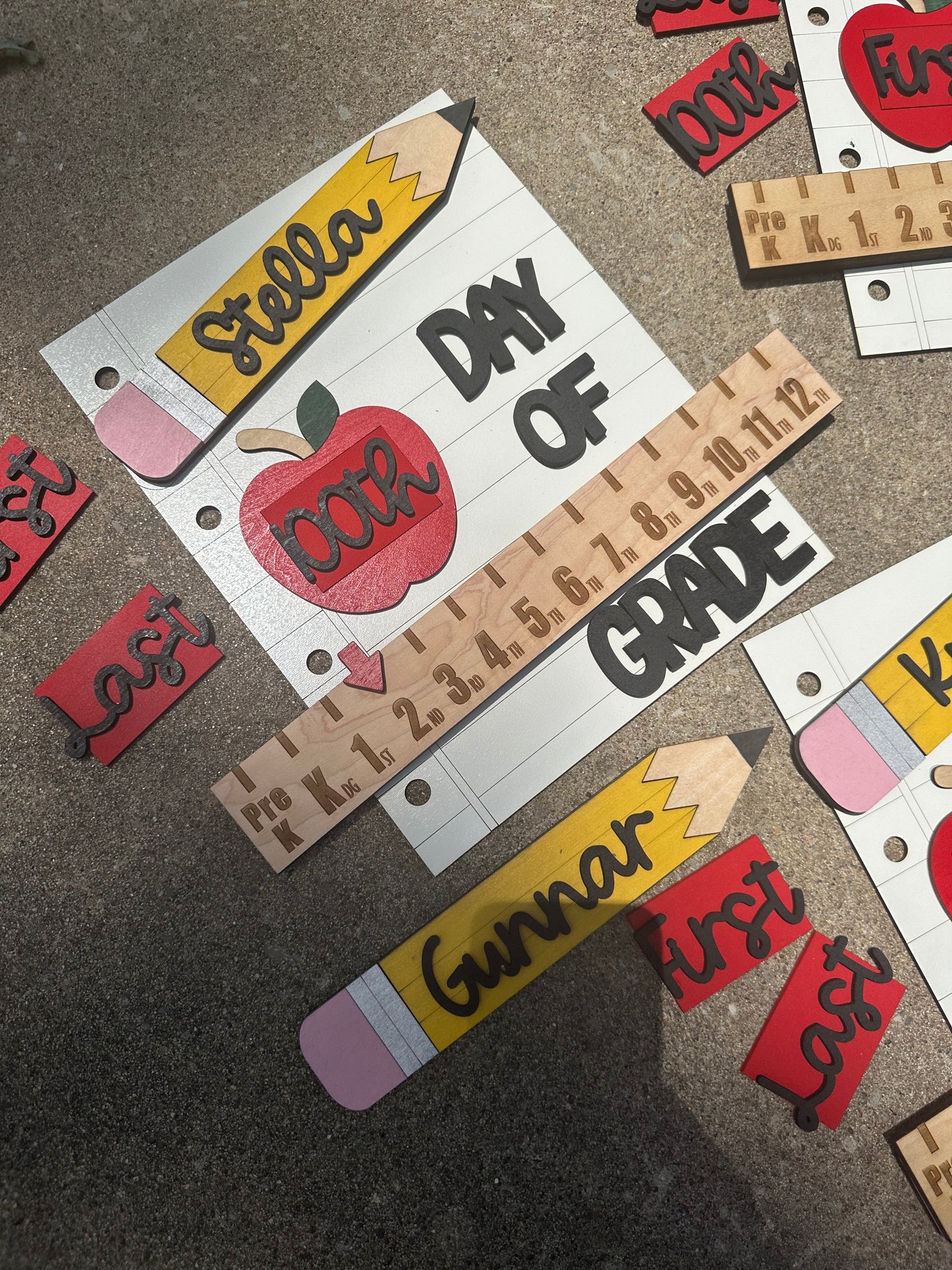 Back to School interchangeable photo prop-