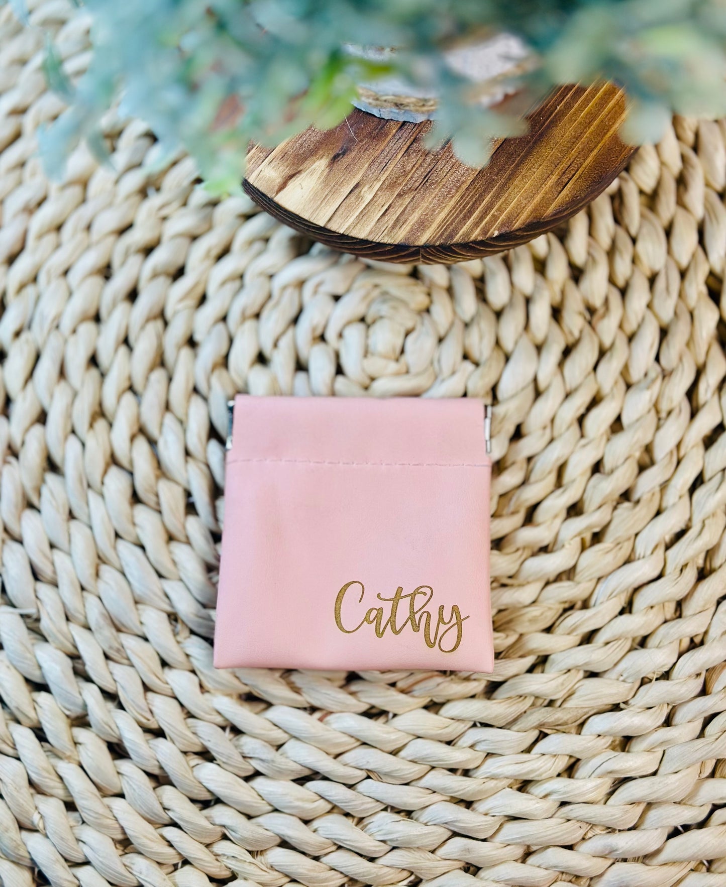 Small jewelry/pill travel pouches- blush pink