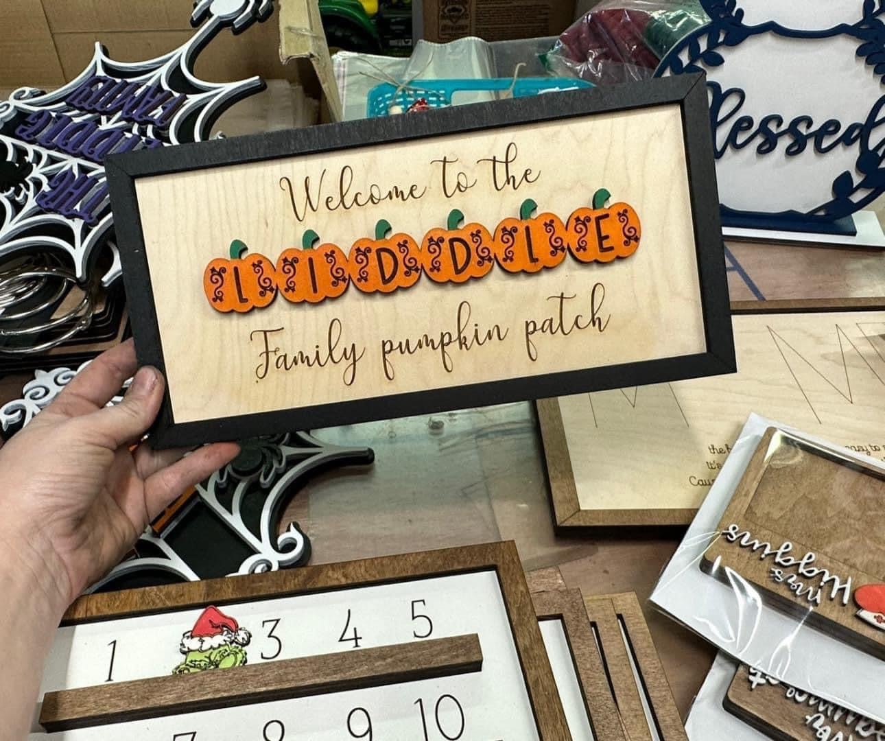 Welcome to our pumpkin patch plaque