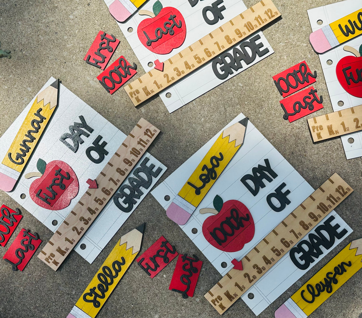 Back to School interchangeable photo prop-