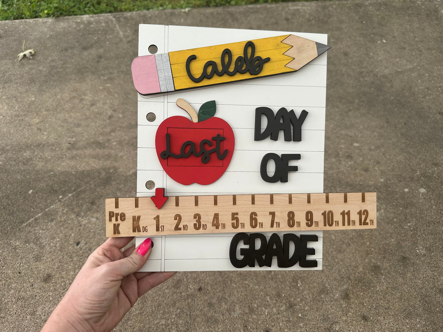 Back to School interchangeable photo prop-