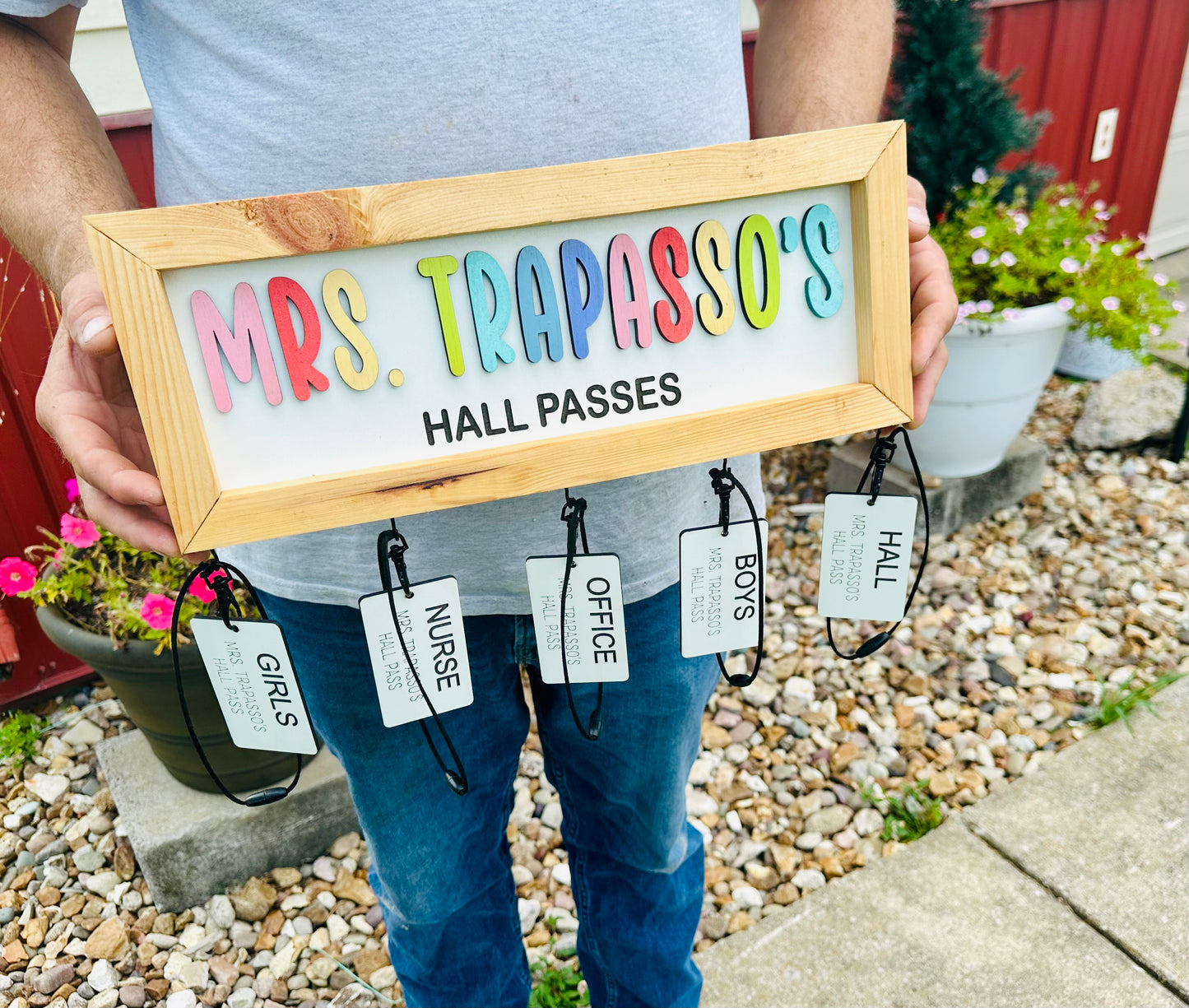 Hall Pass Plaque