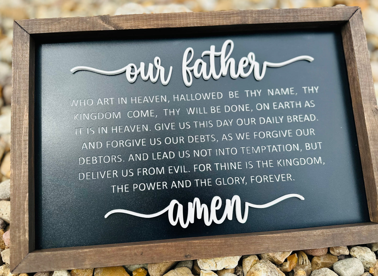 Our father prayer plaque