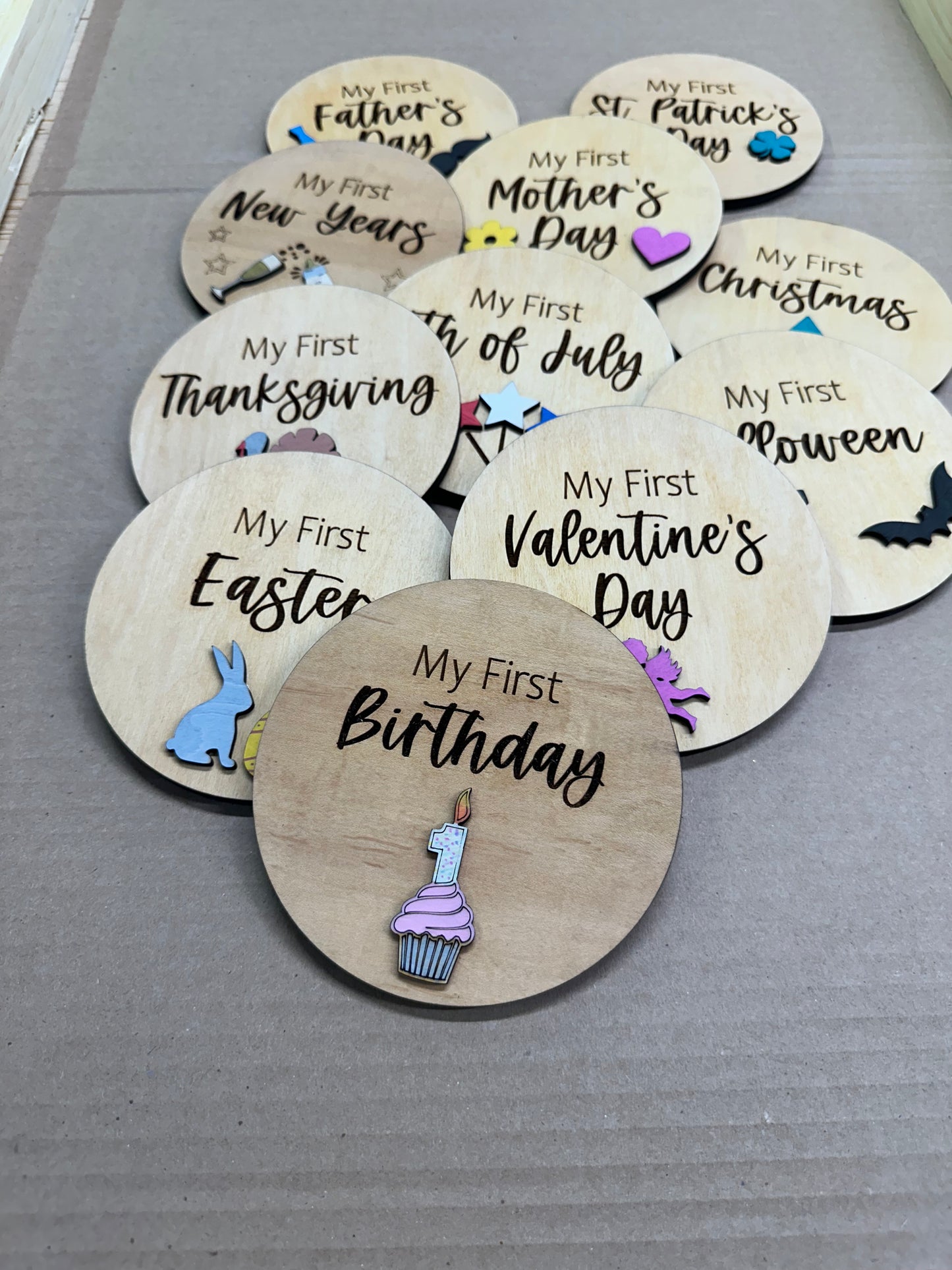 First holiday baby photo props
