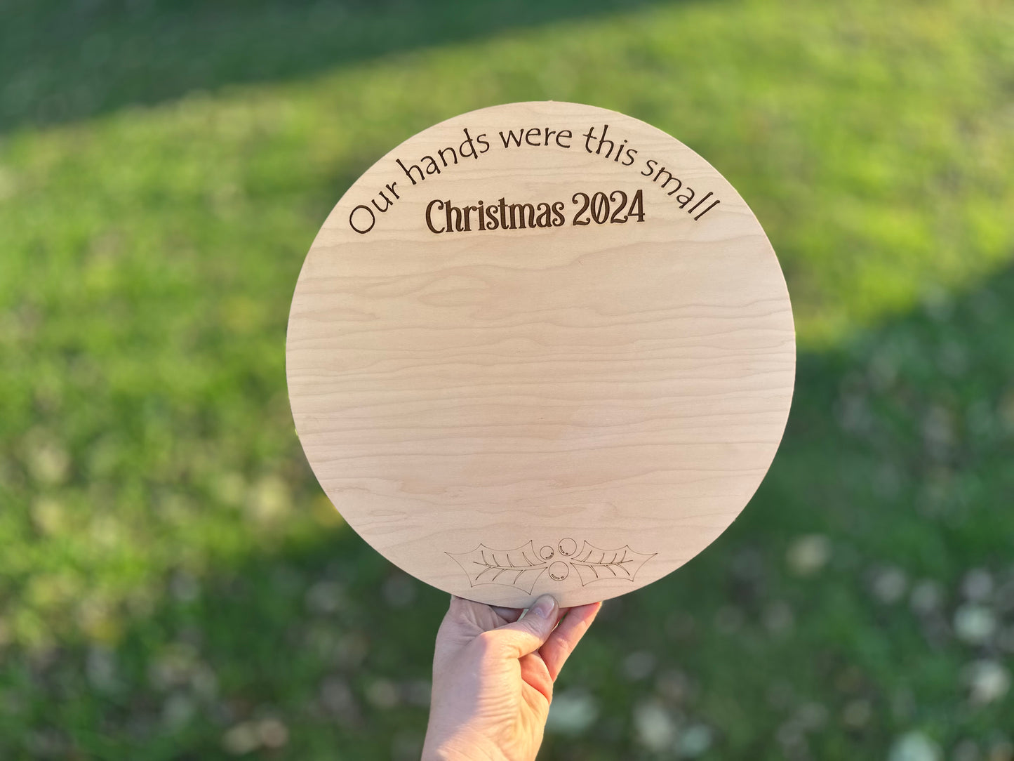 Hands were this small plaque