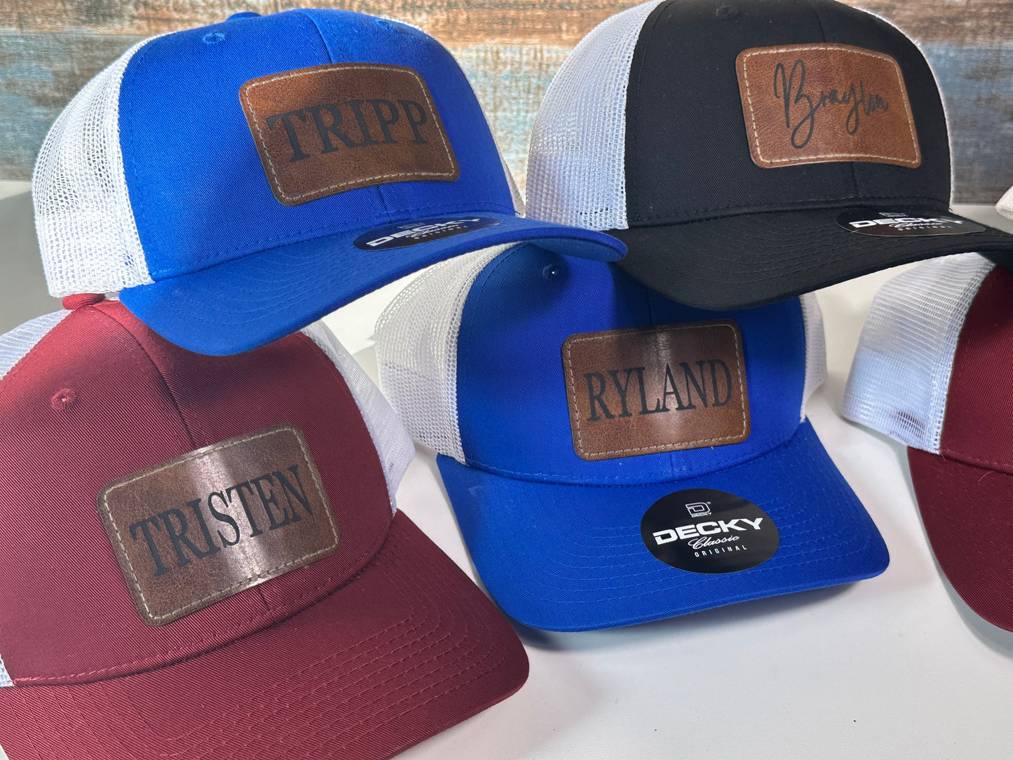 Personalized decky hats