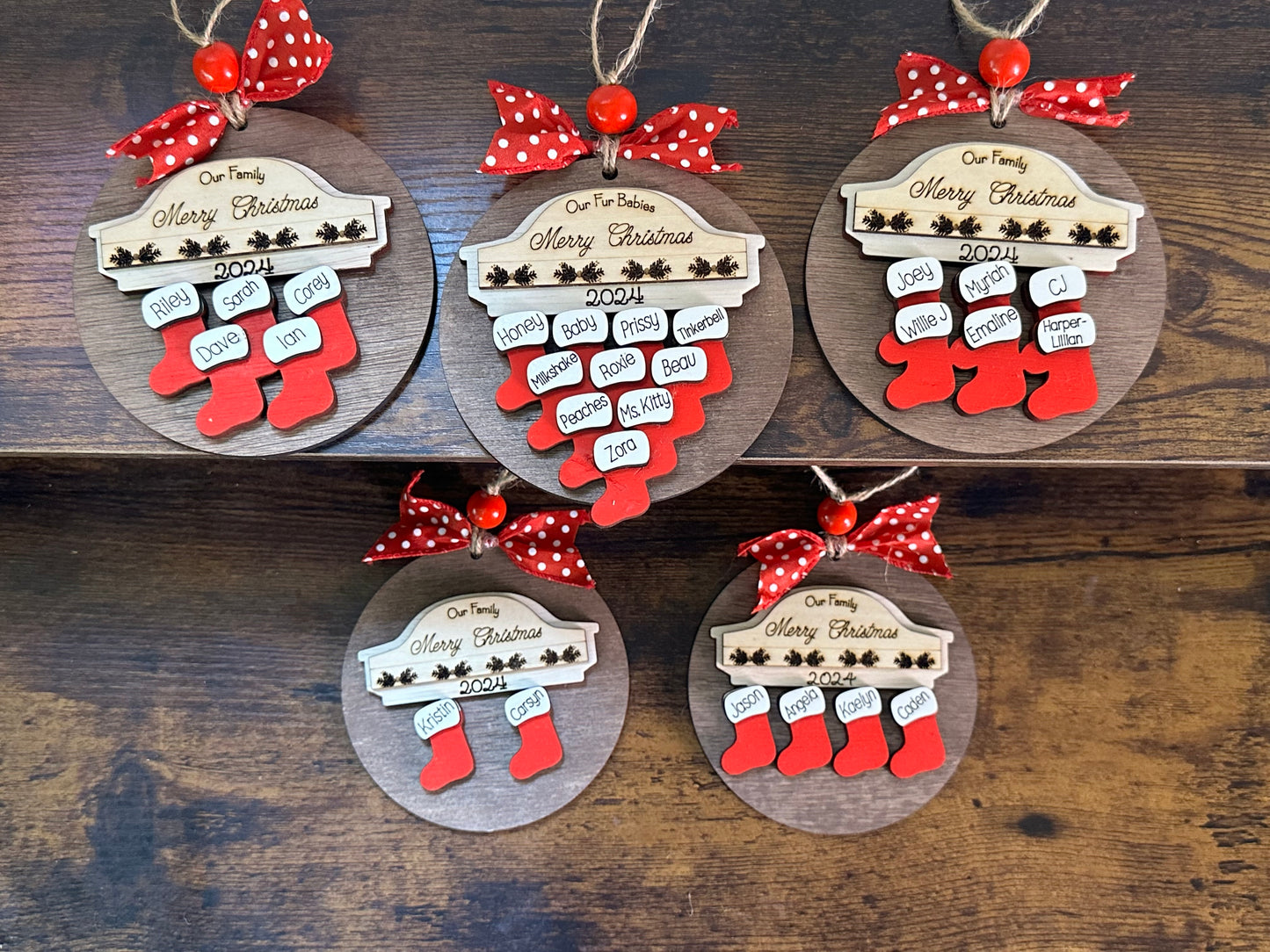 fireplace mantle stocking ornament