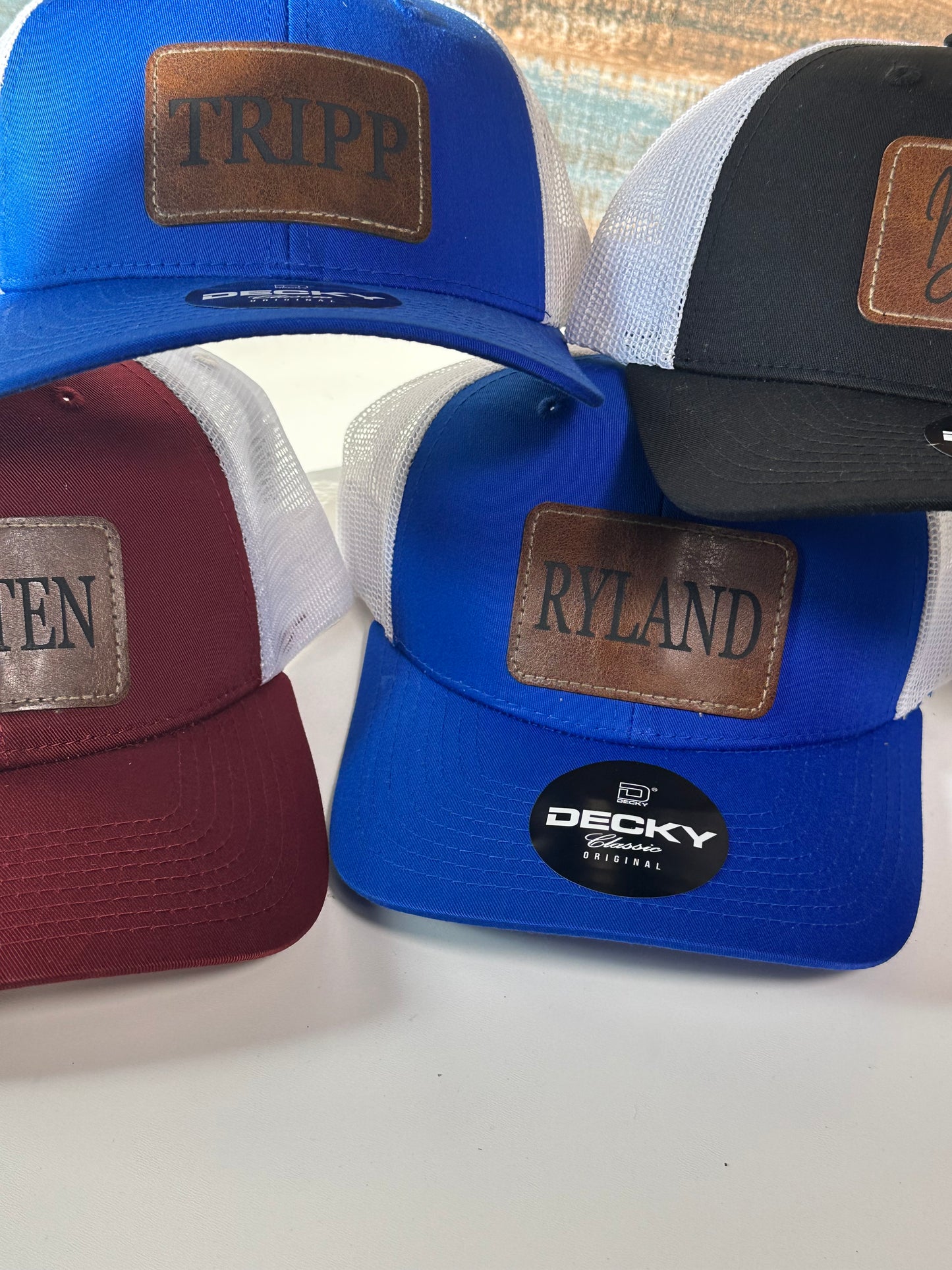 Personalized decky hats