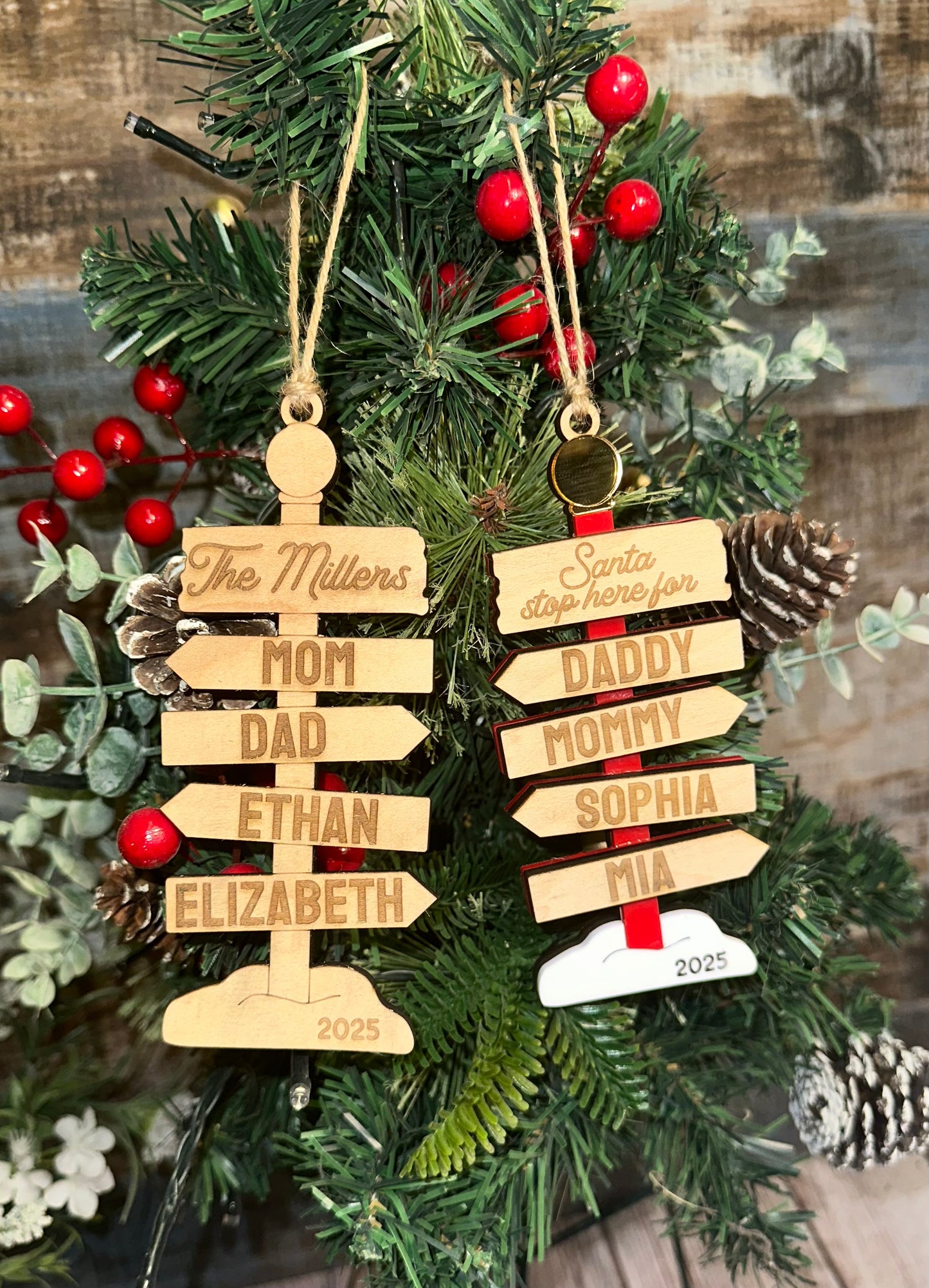 North Pole sign ornament