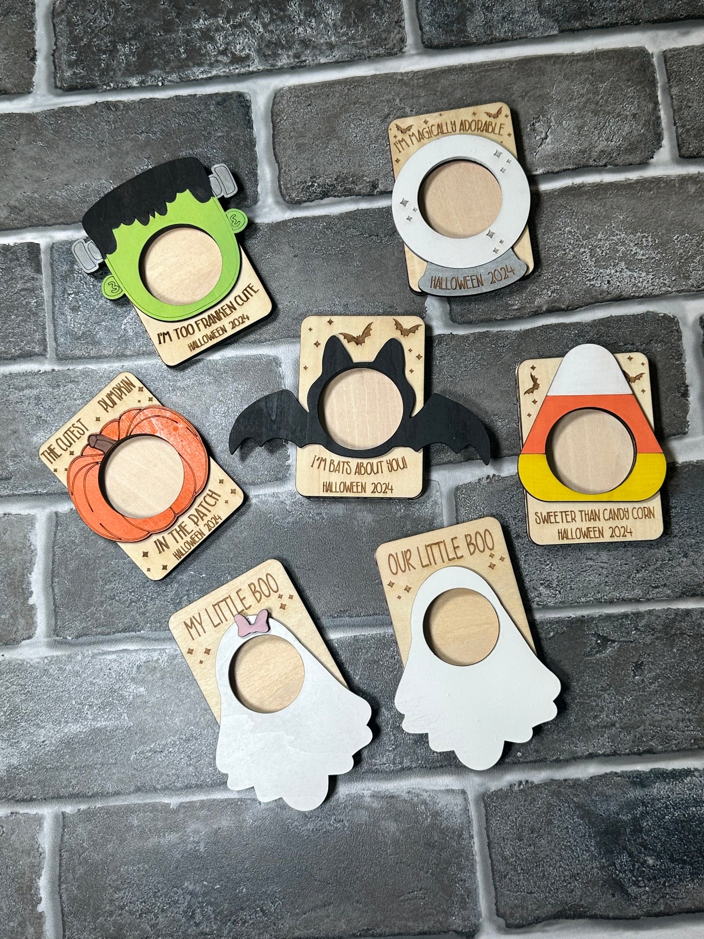 Halloween photo fridge magnets