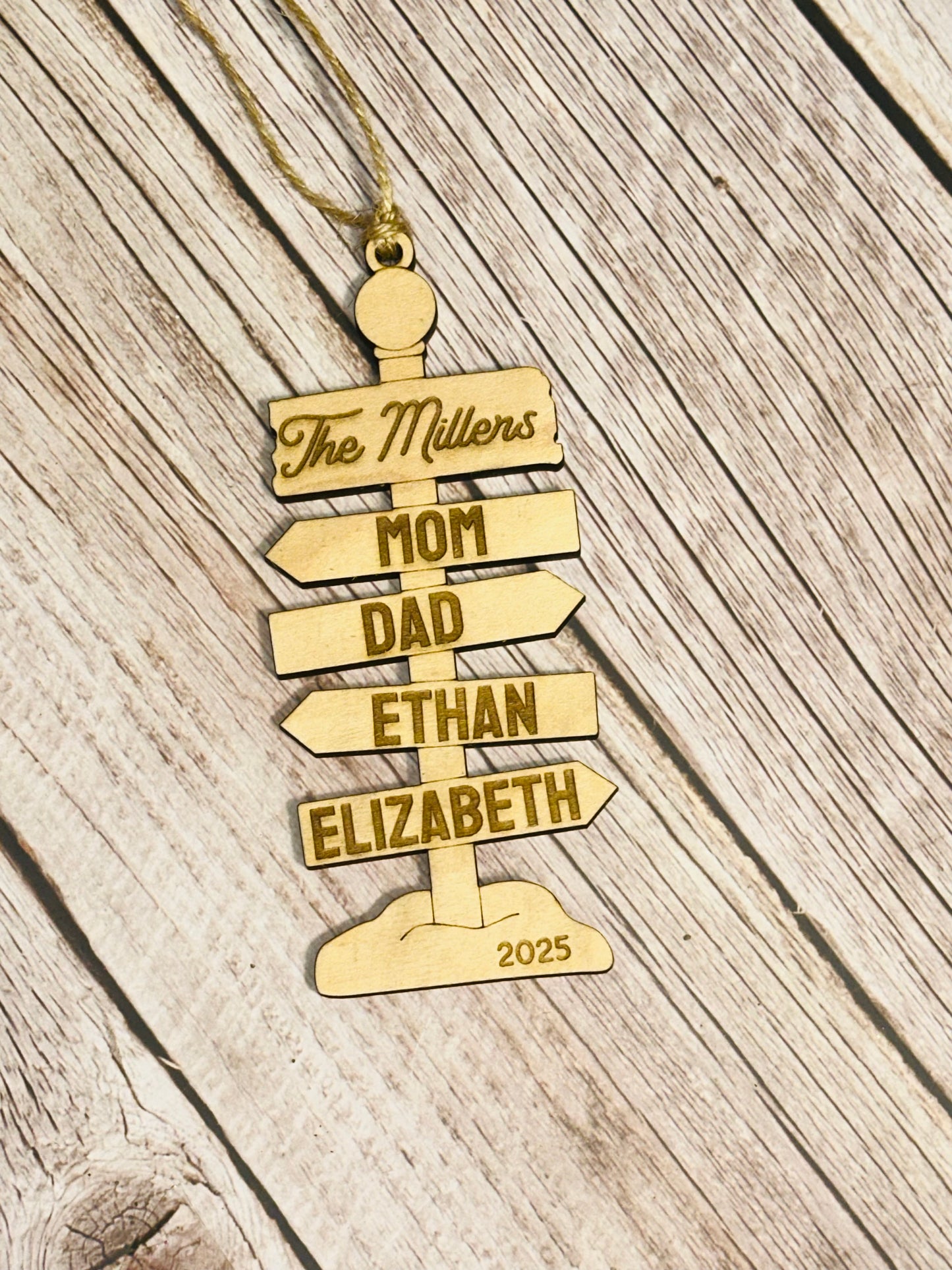North Pole sign ornament