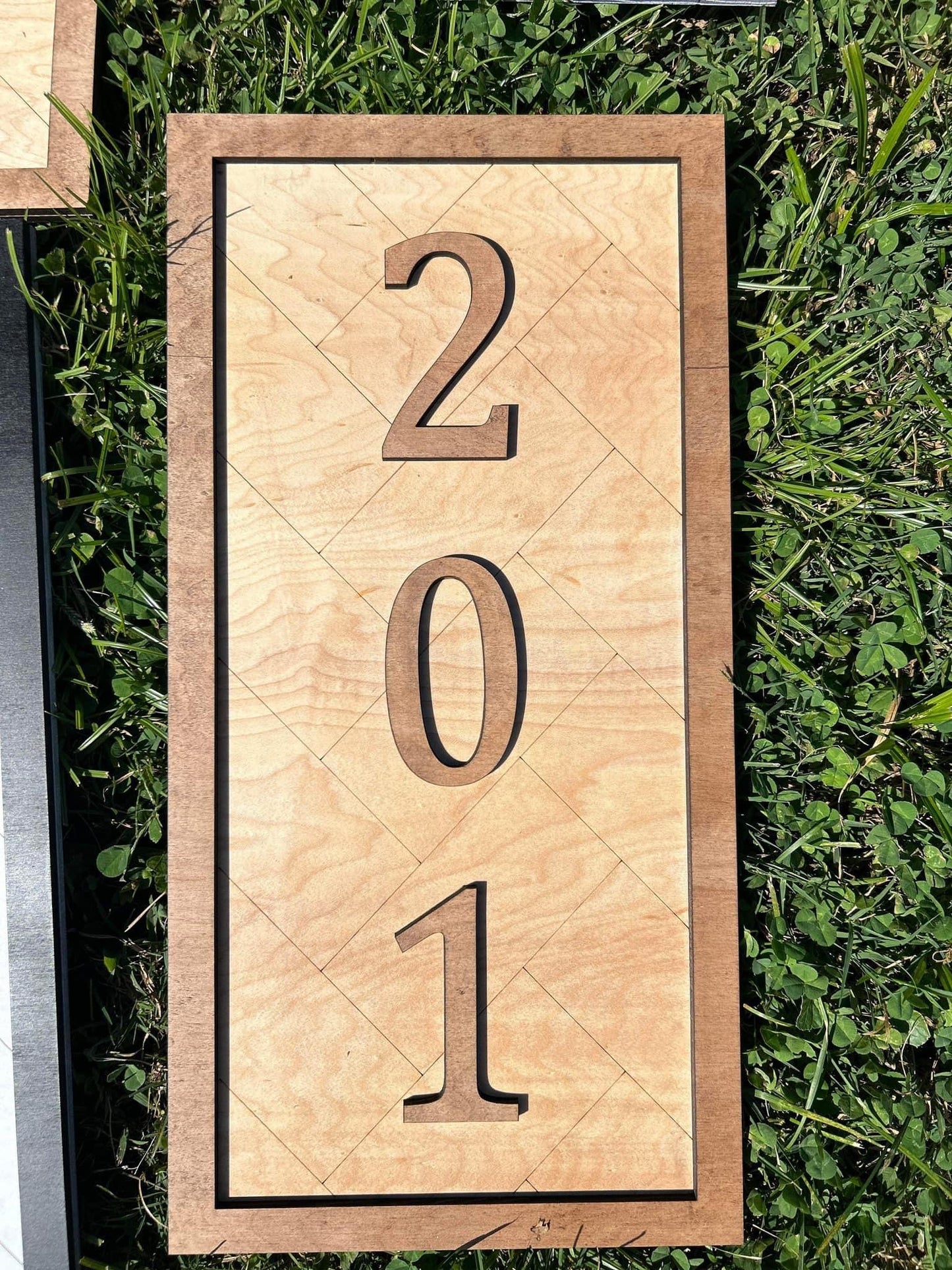 Herringbone House number plaques π‘
