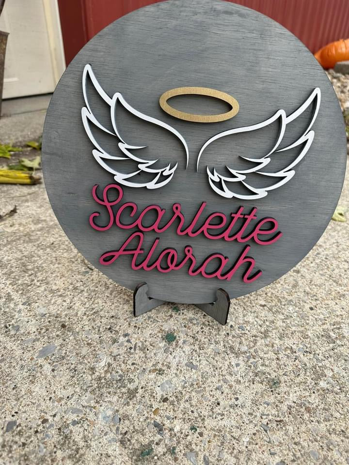 Angel wing 12β memorial round