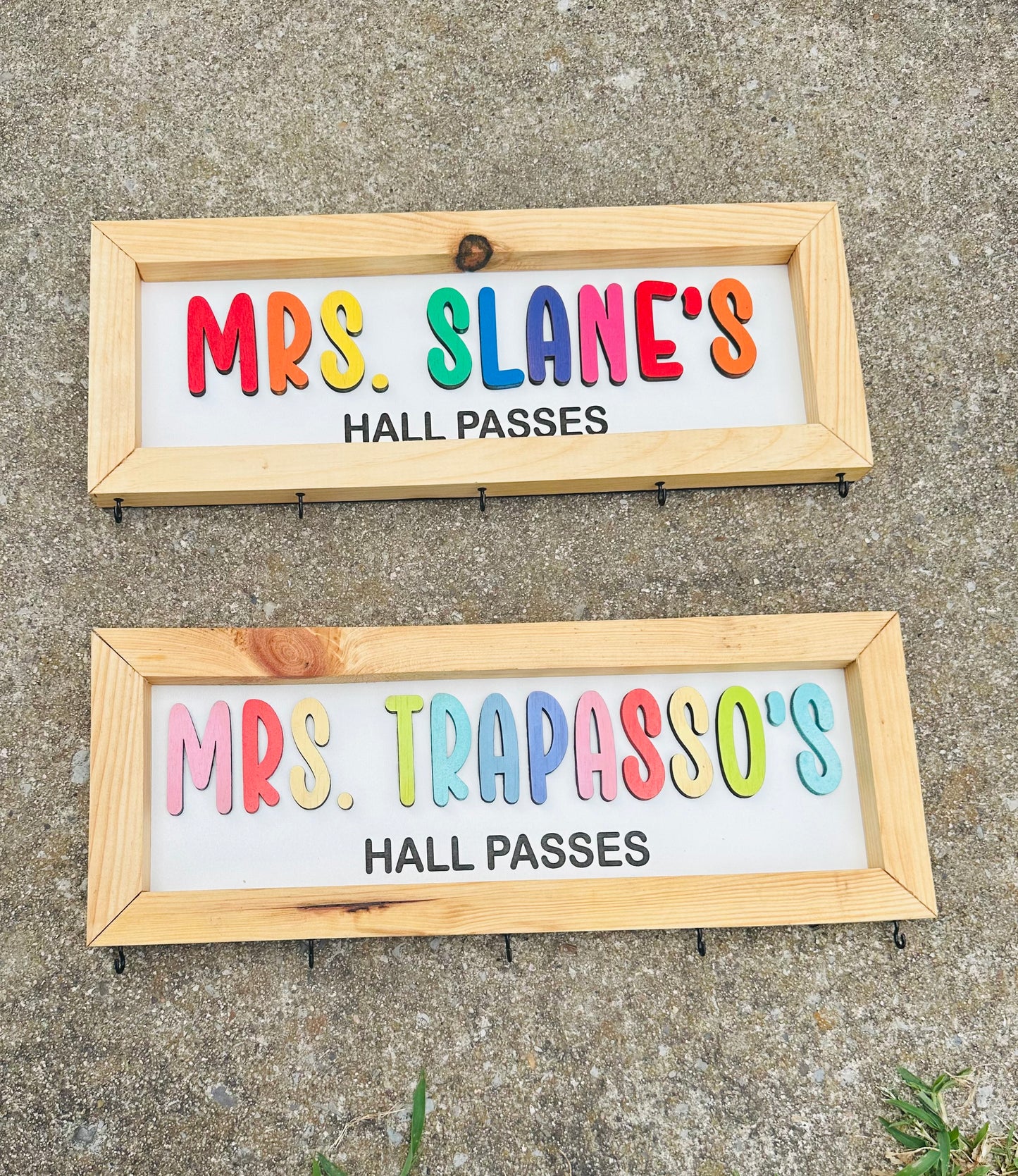 Hall Pass Plaque