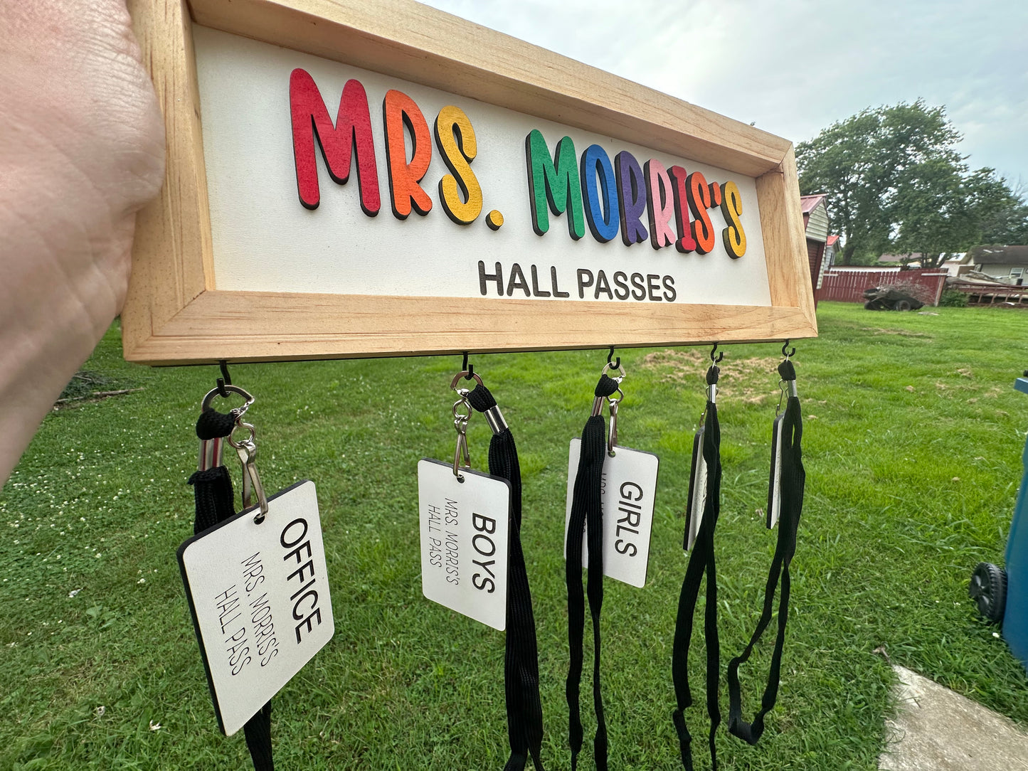 Hall Pass Plaque