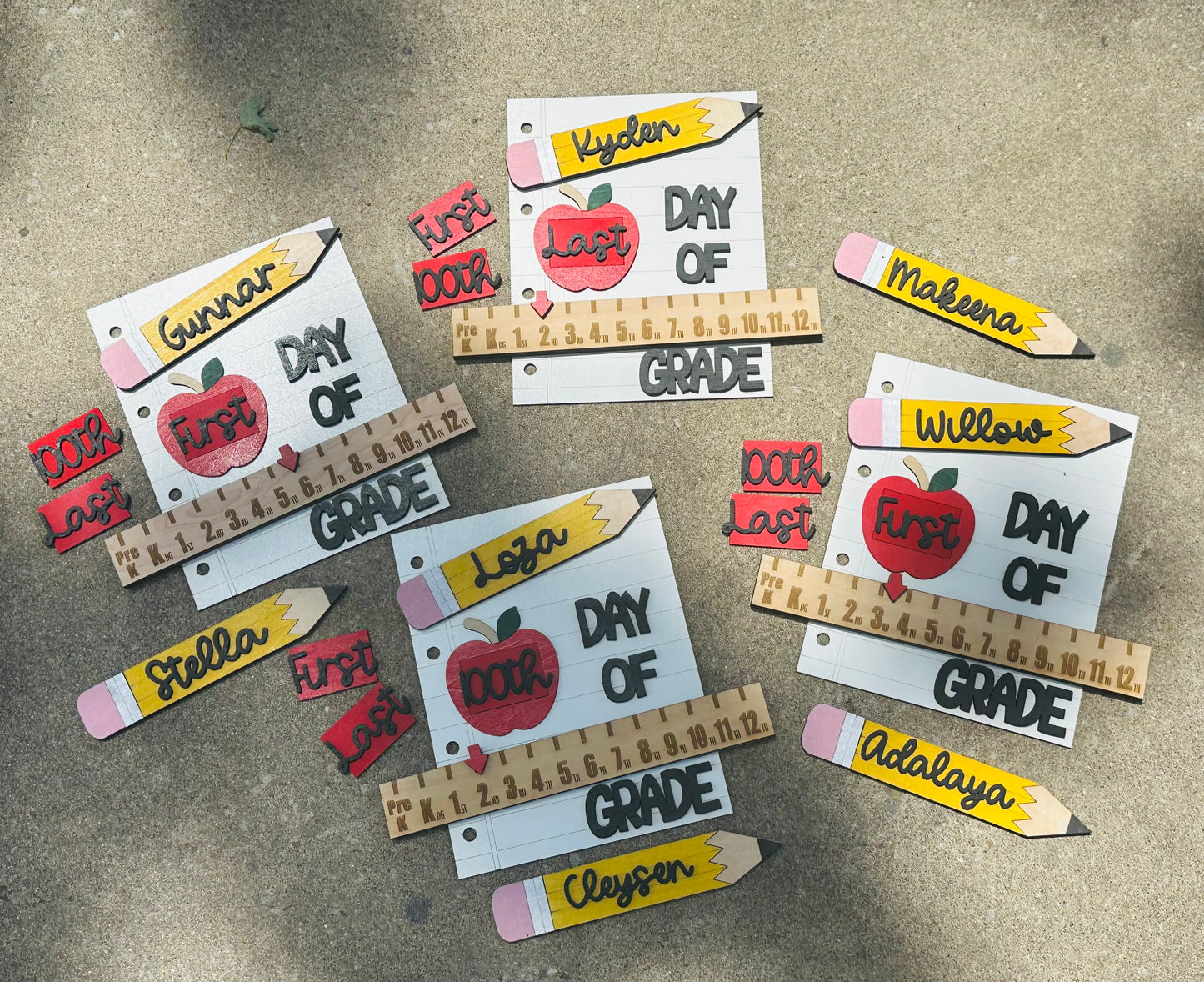Back to School interchangeable photo prop-