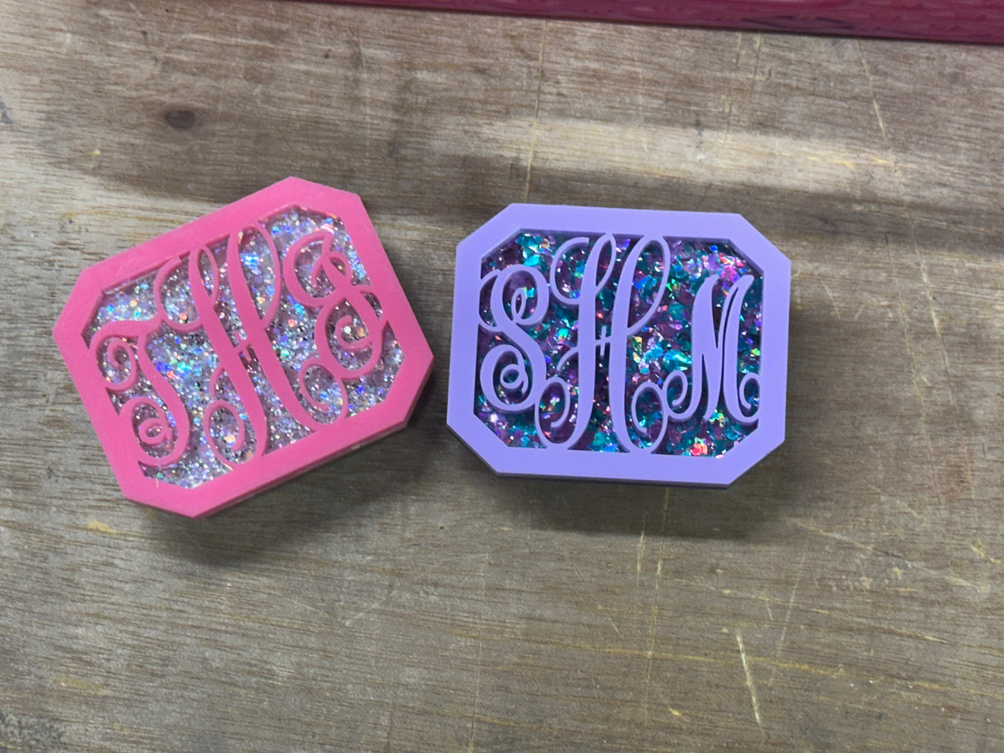 Monogram car vent clips