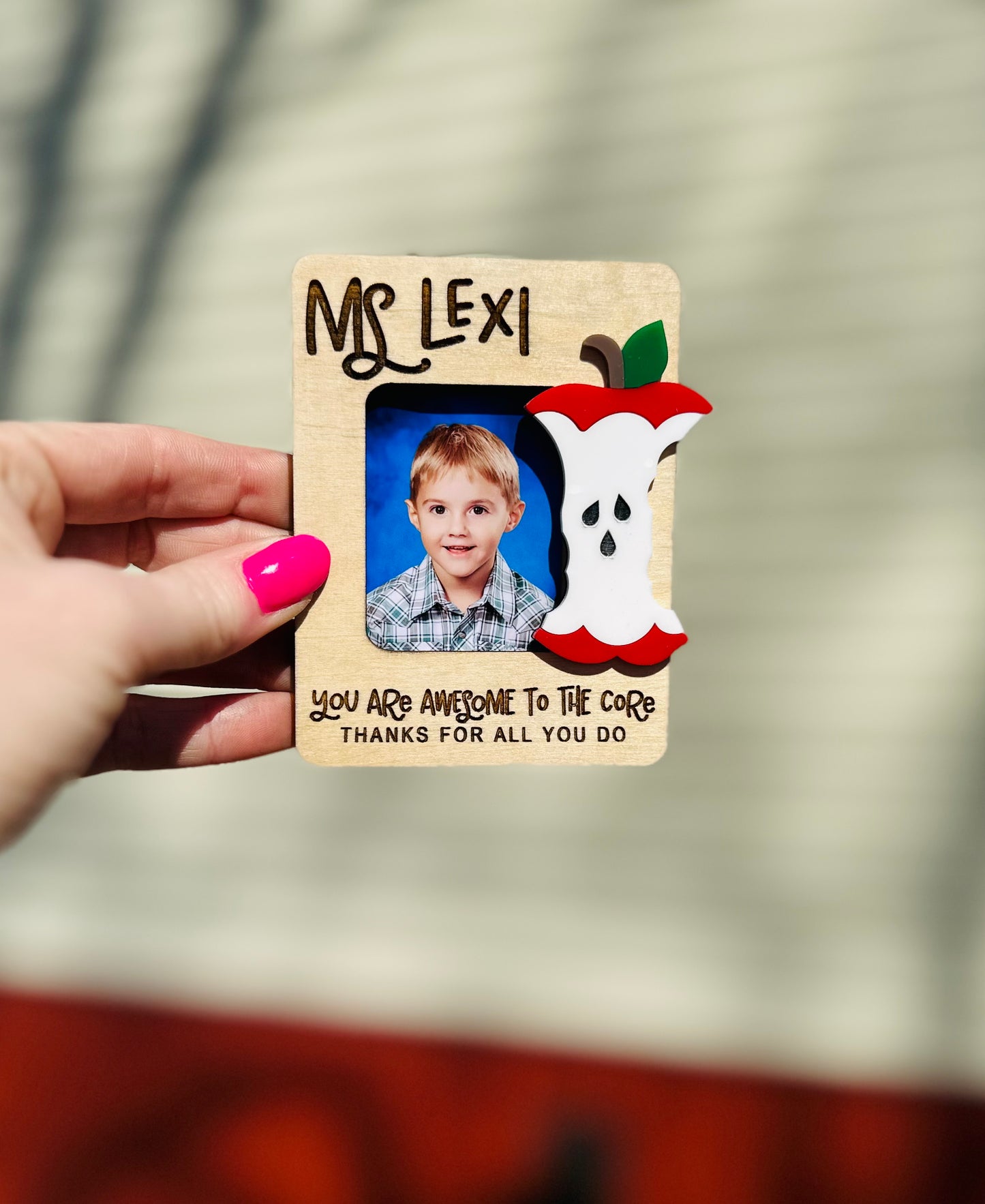 Awesome to the core Apple 🍎 magnet