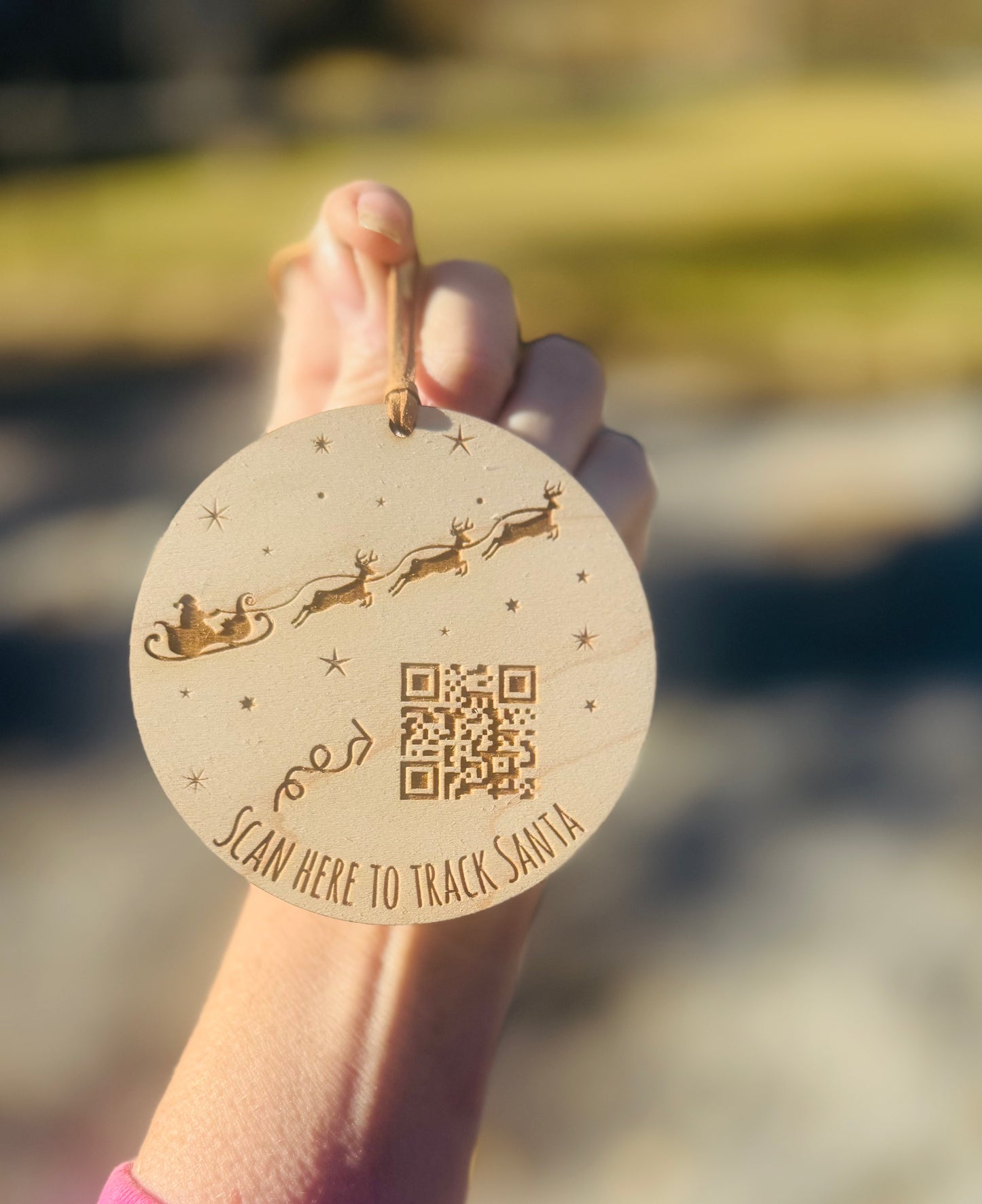 Santa tracking ornament