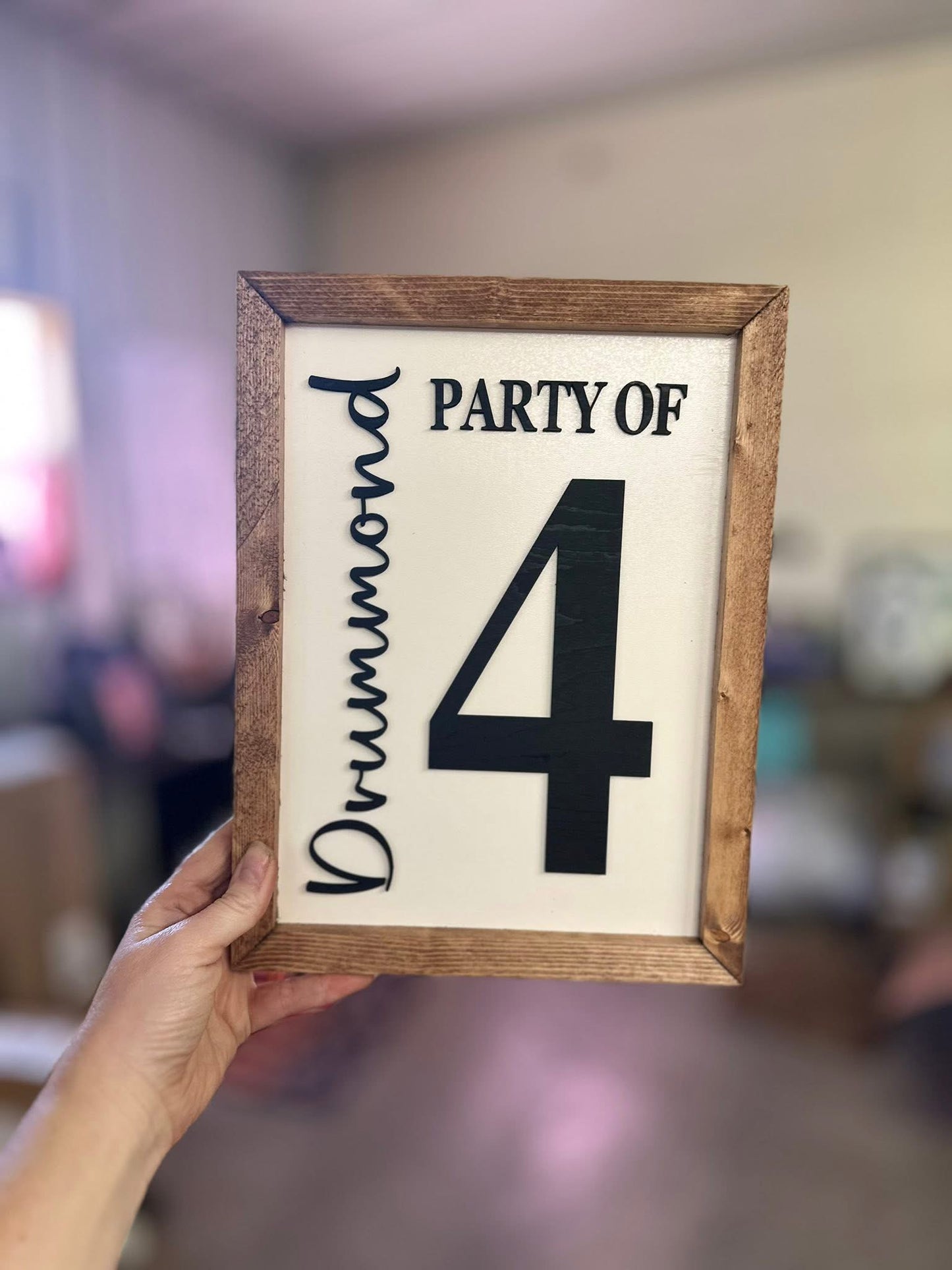 Party of Family plaque