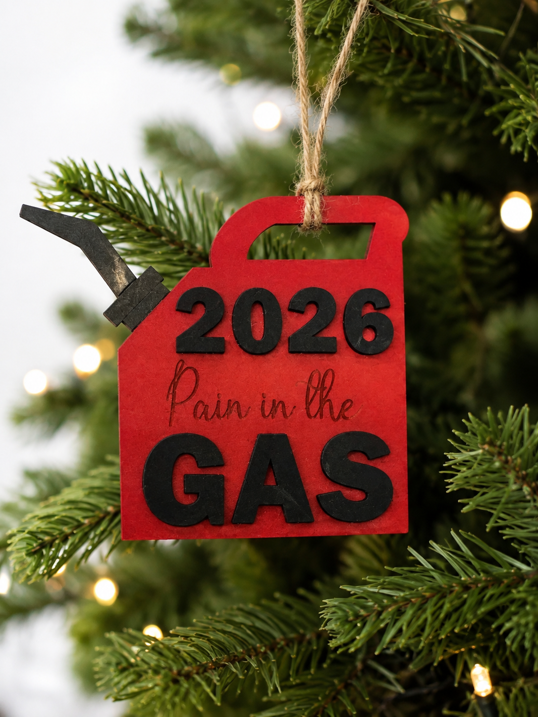 2026 Gas Can Ornament & Gift Card Holder