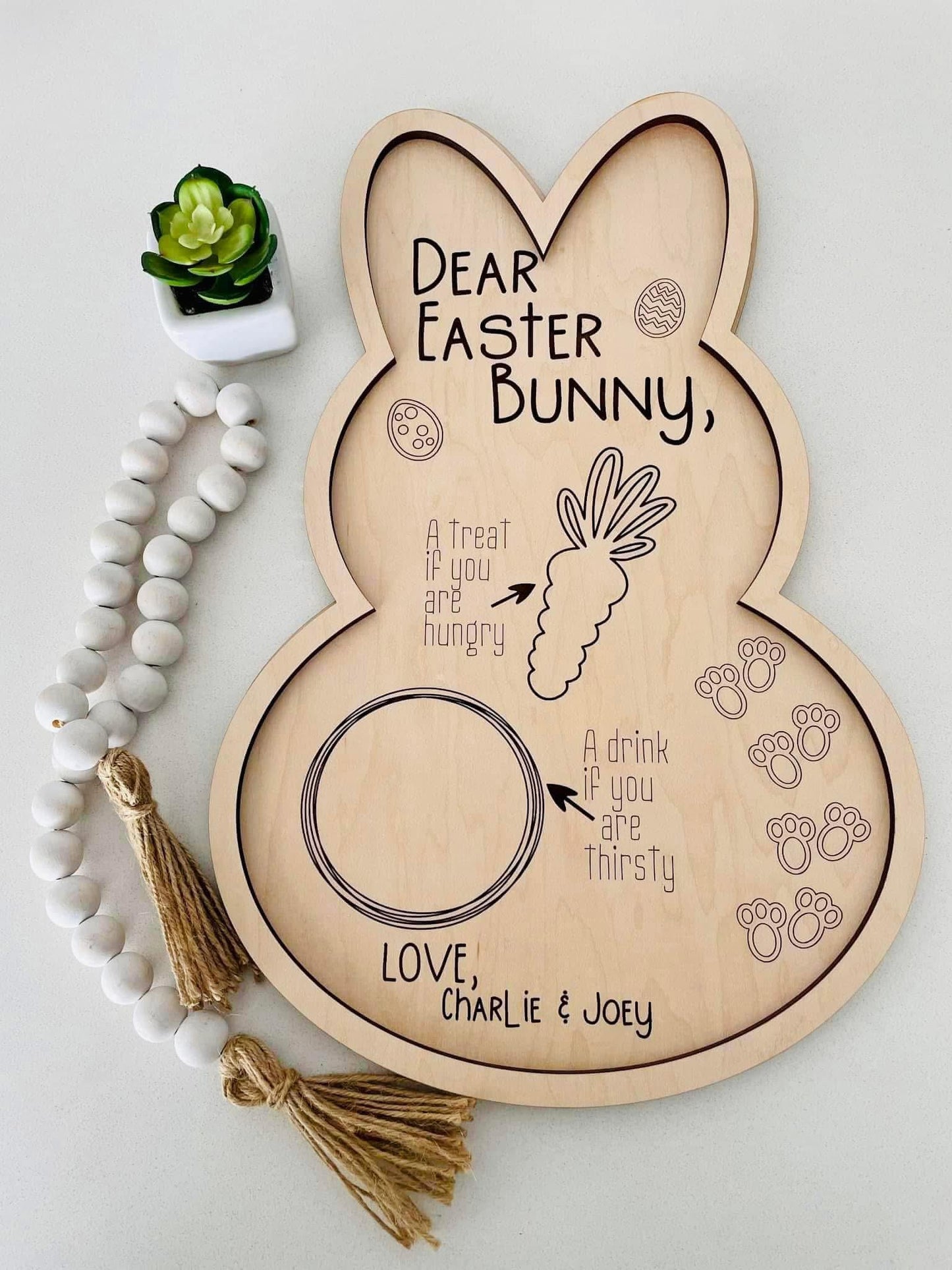 Easter bunny tray