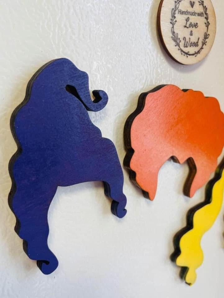 Hocus Pocus wooden magnet 3pc set