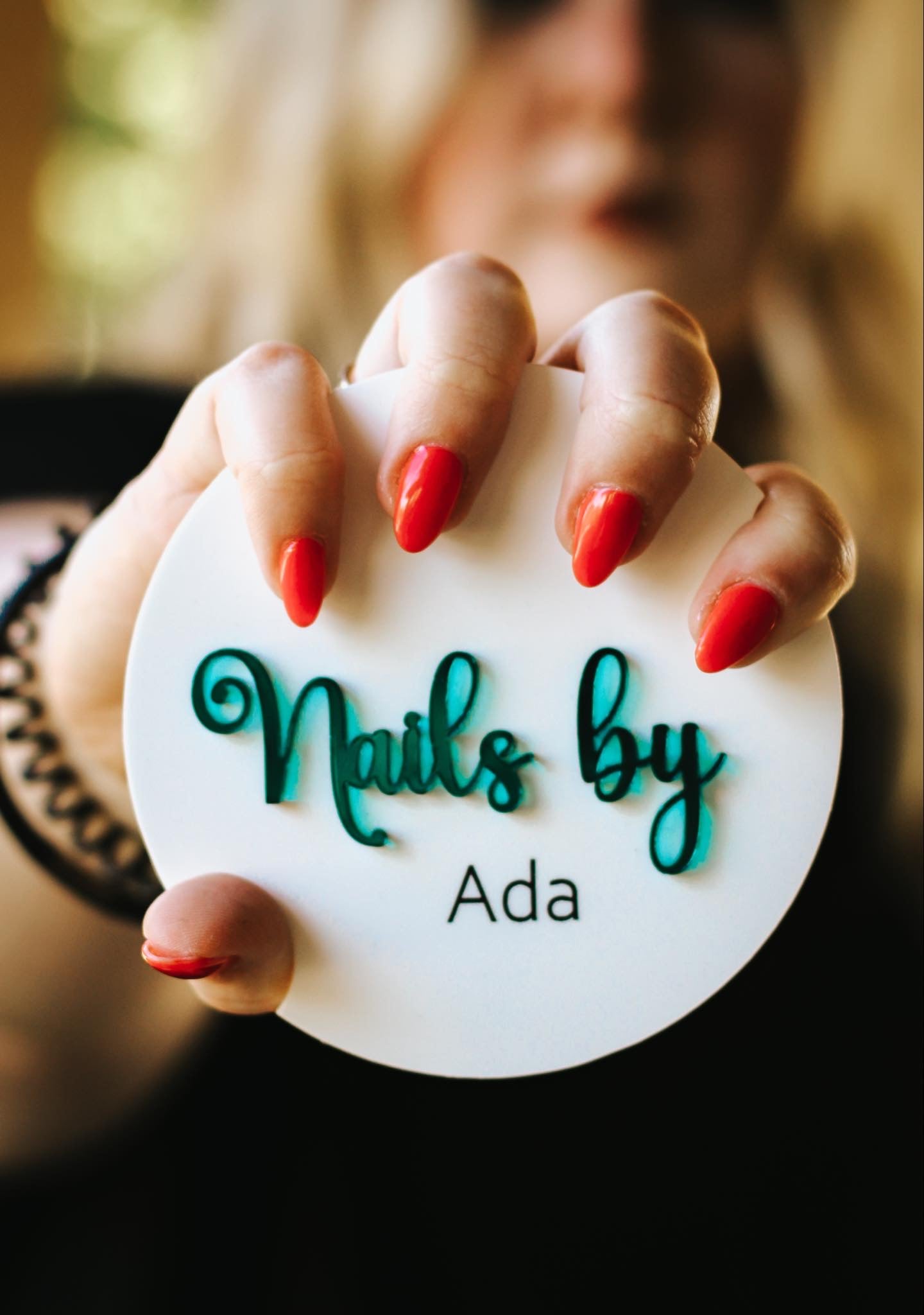 Nail tech photo prop