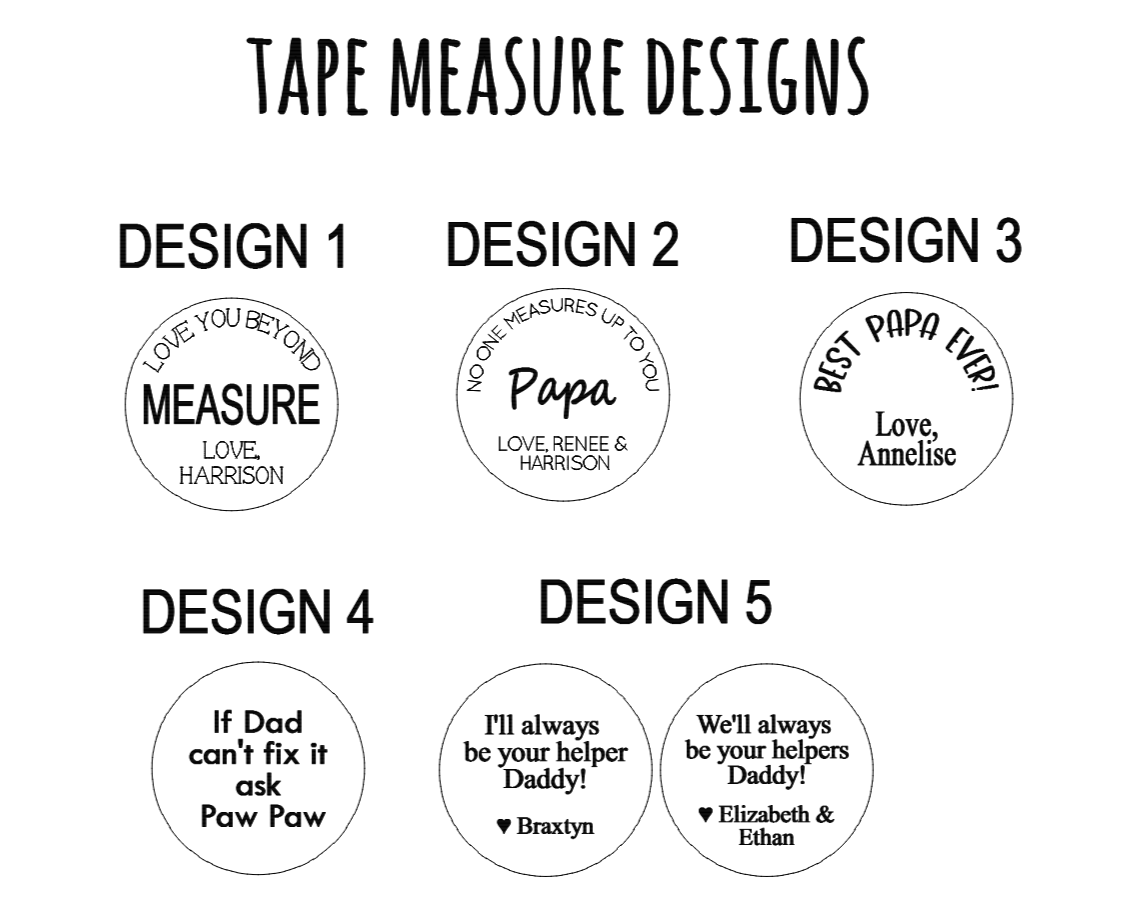 Tape measures with leather patch