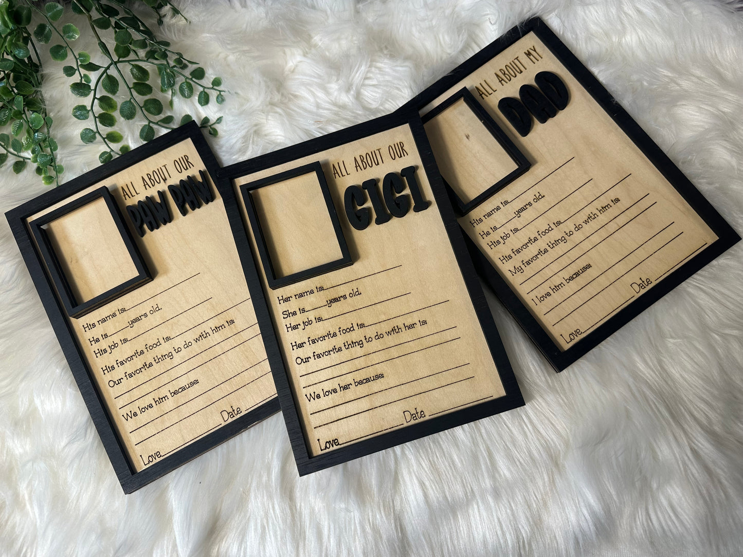 All about my person photo plaque