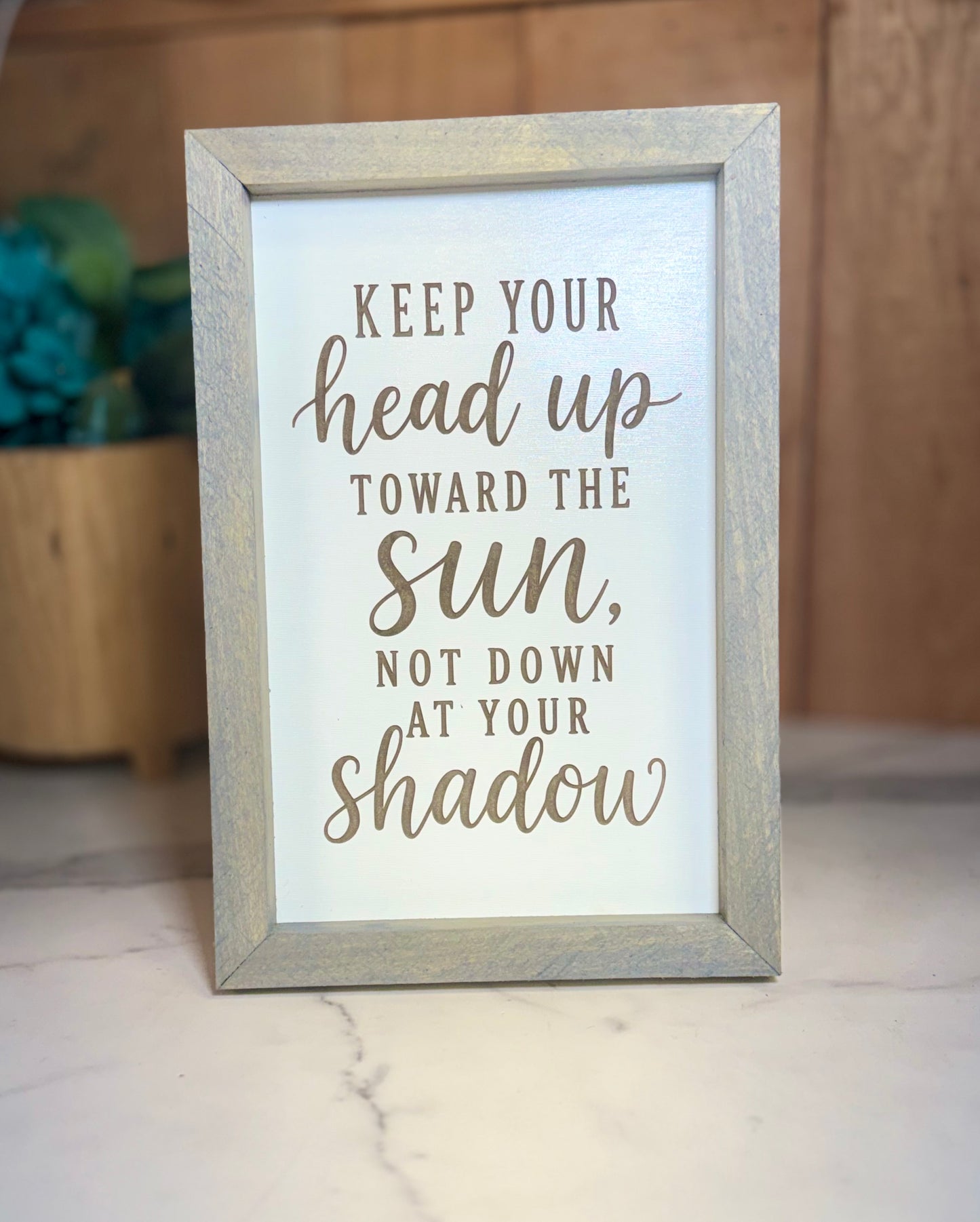 Positive quote plaques