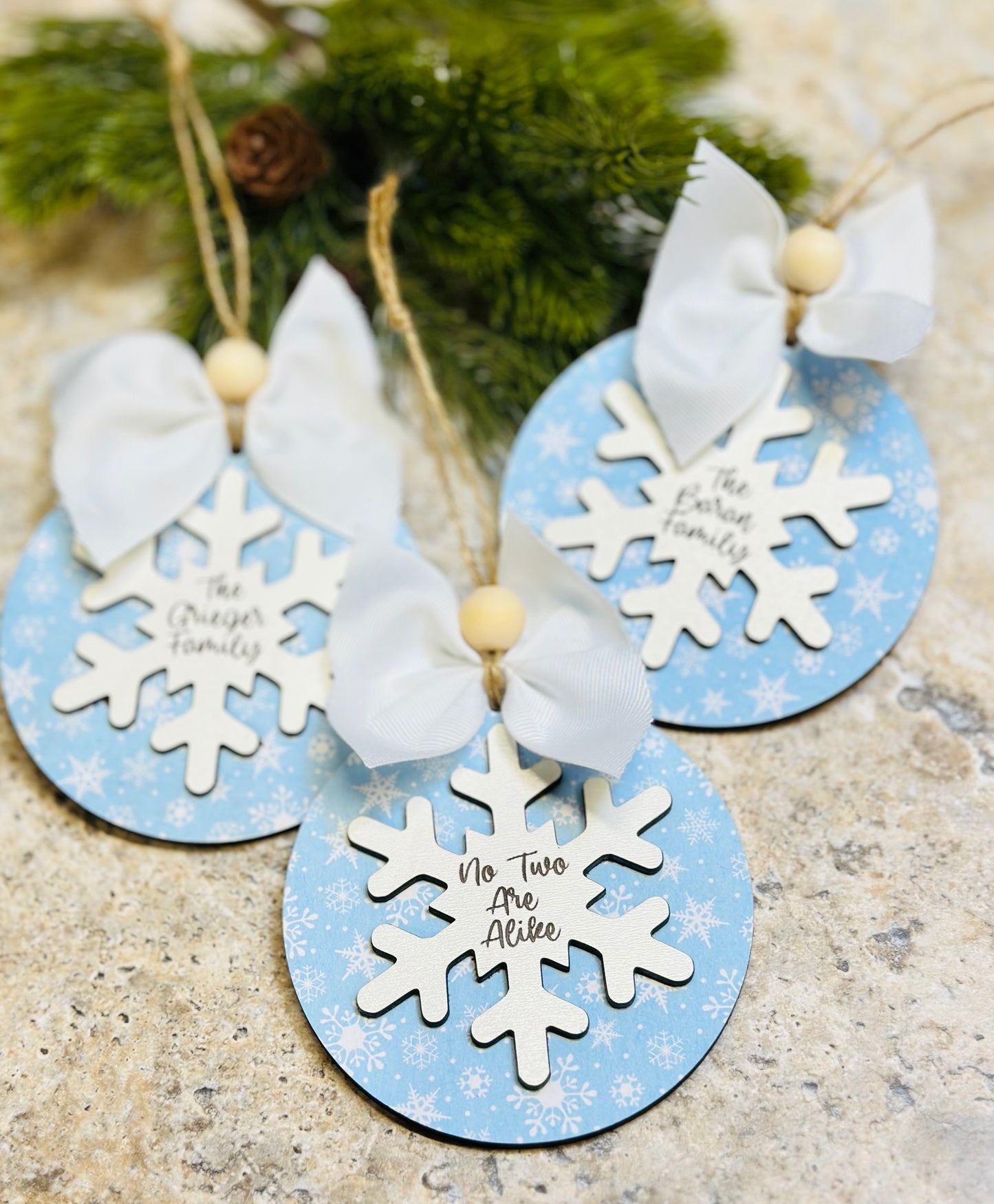 Snowflake ornaments