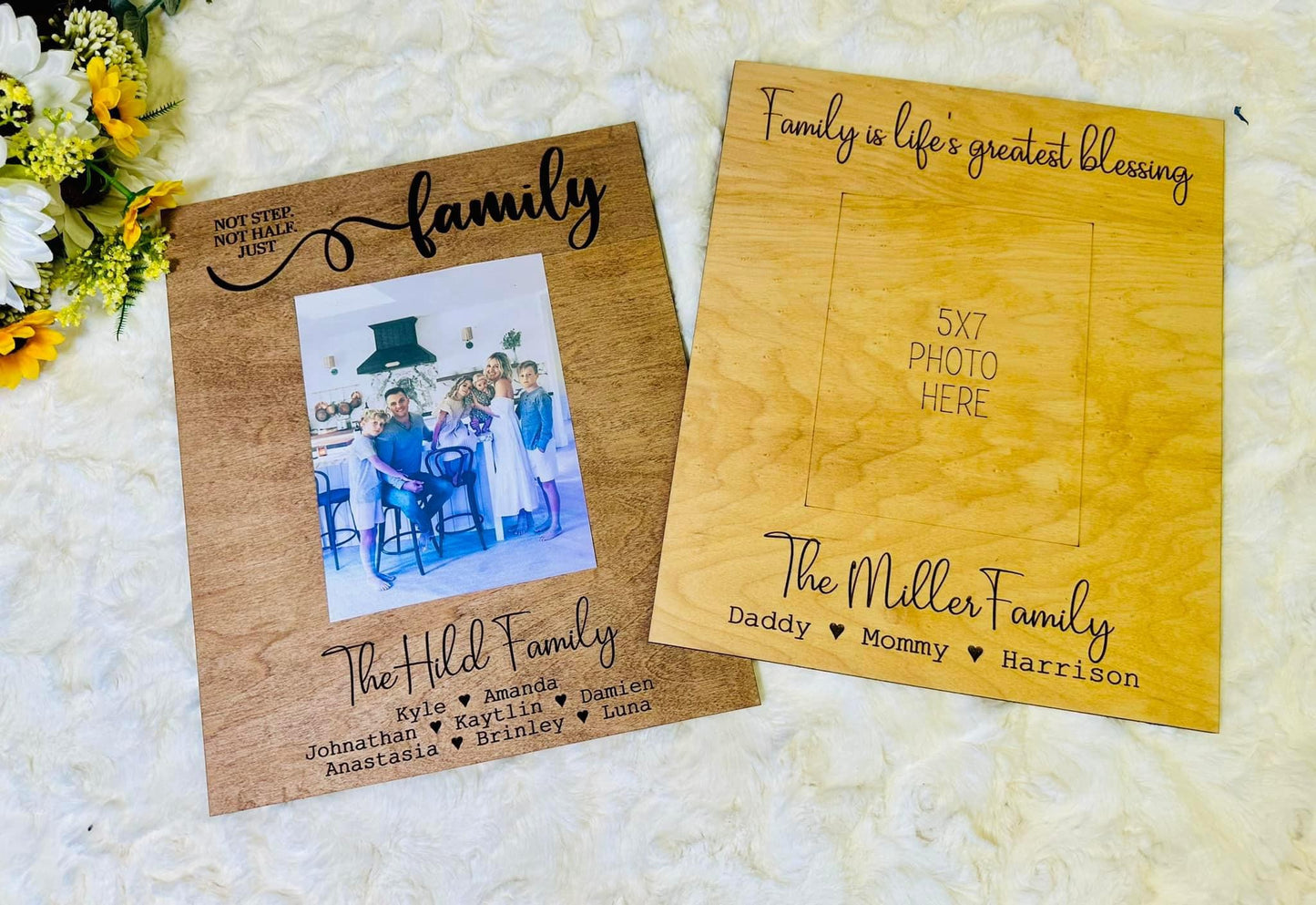 Personalized Family 5x7 photo frame