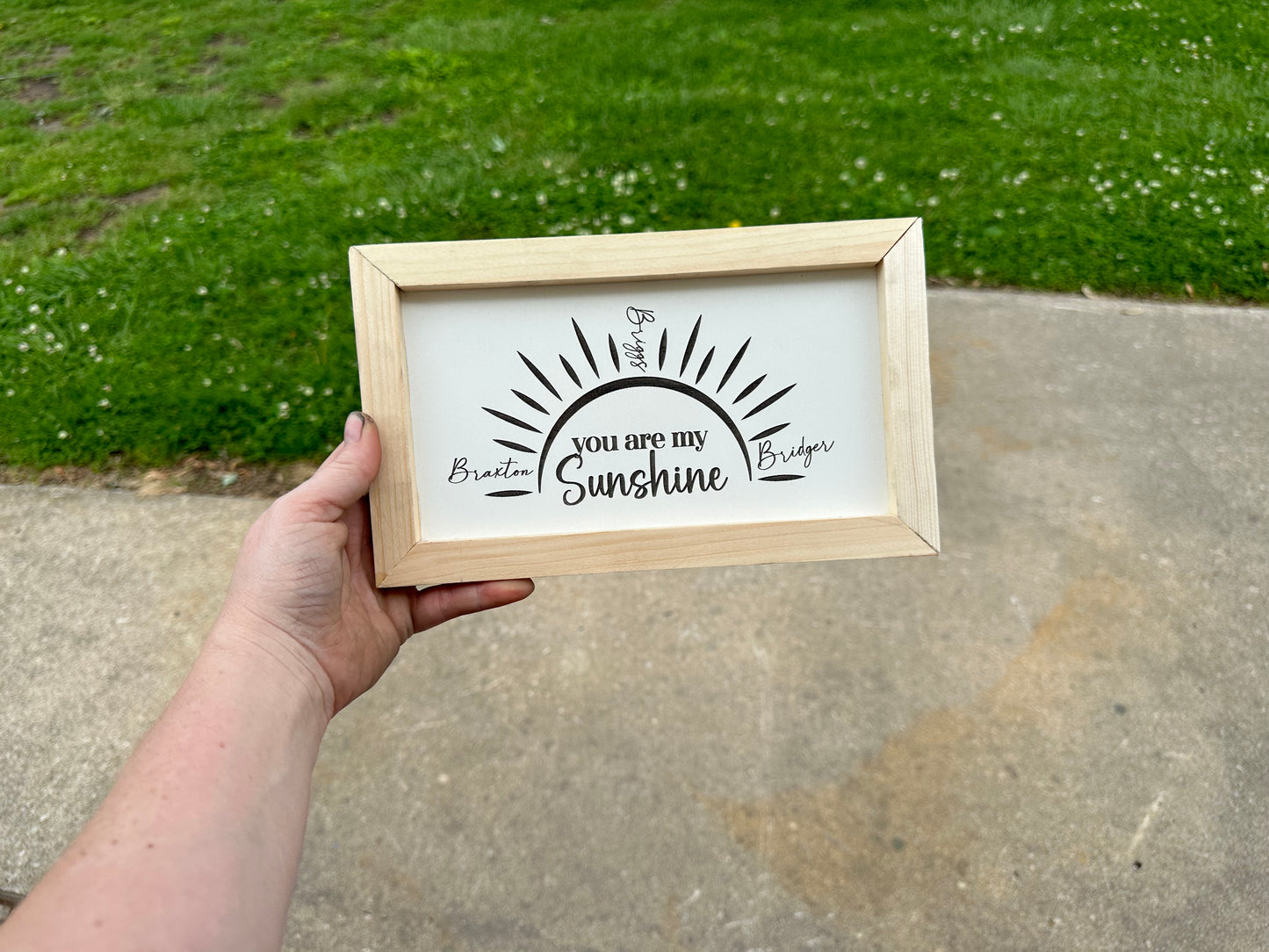 You are my sunshine plaque