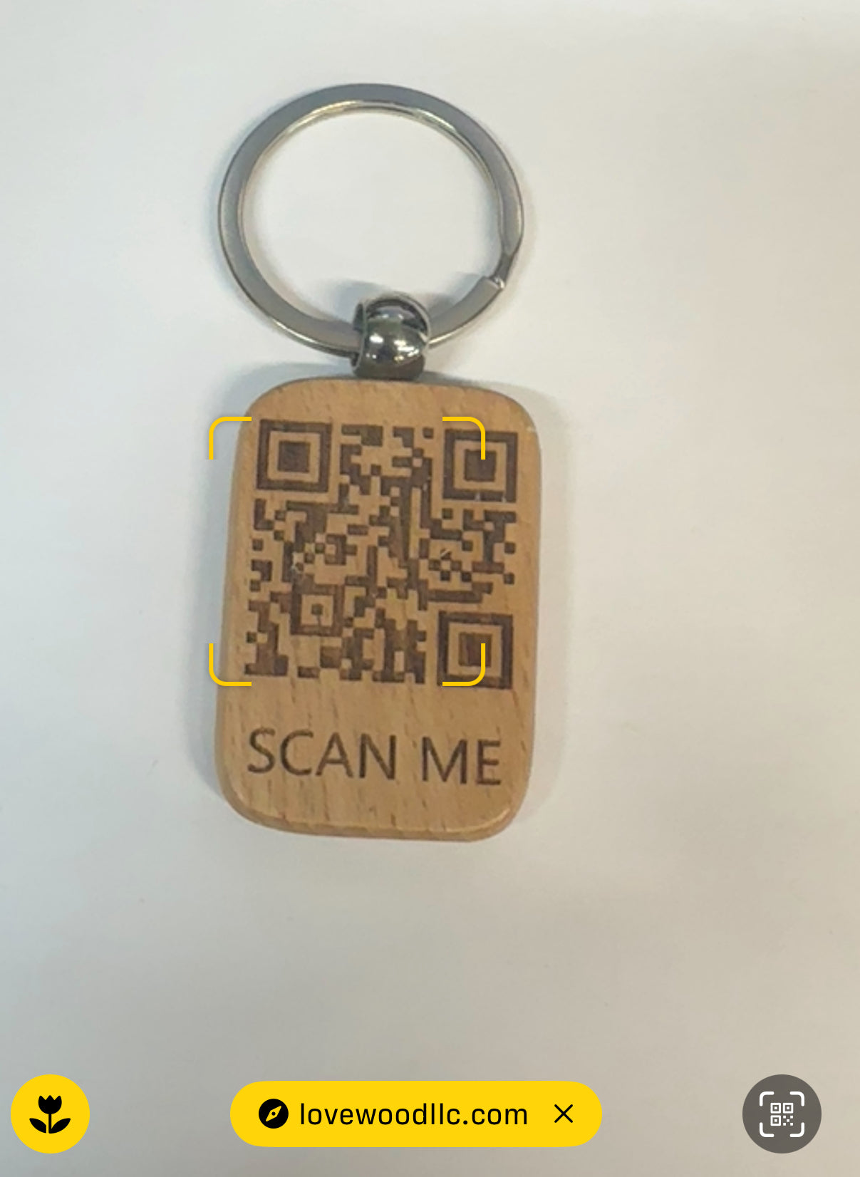 QR code keychain