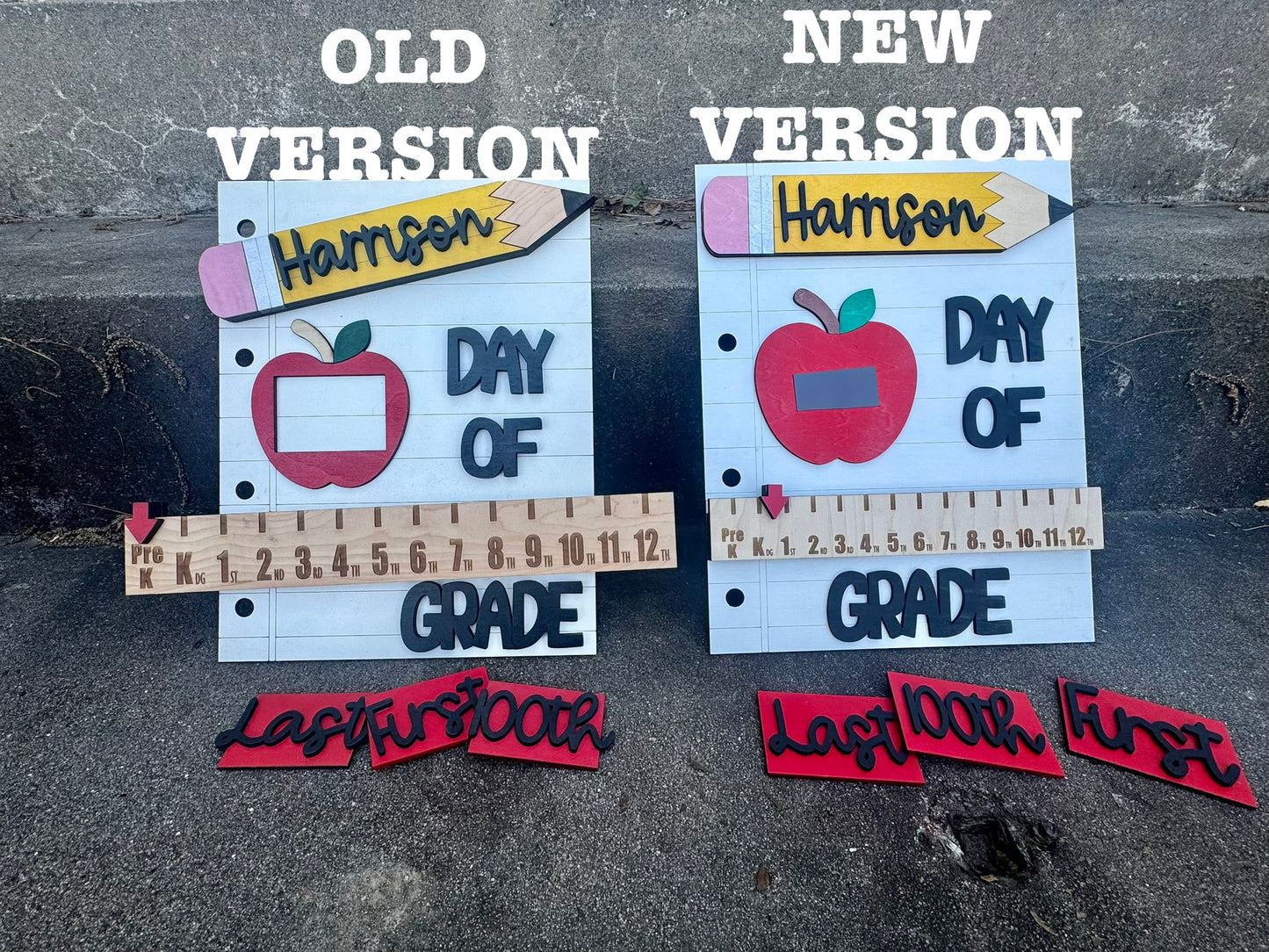 Back to School interchangeable photo prop-