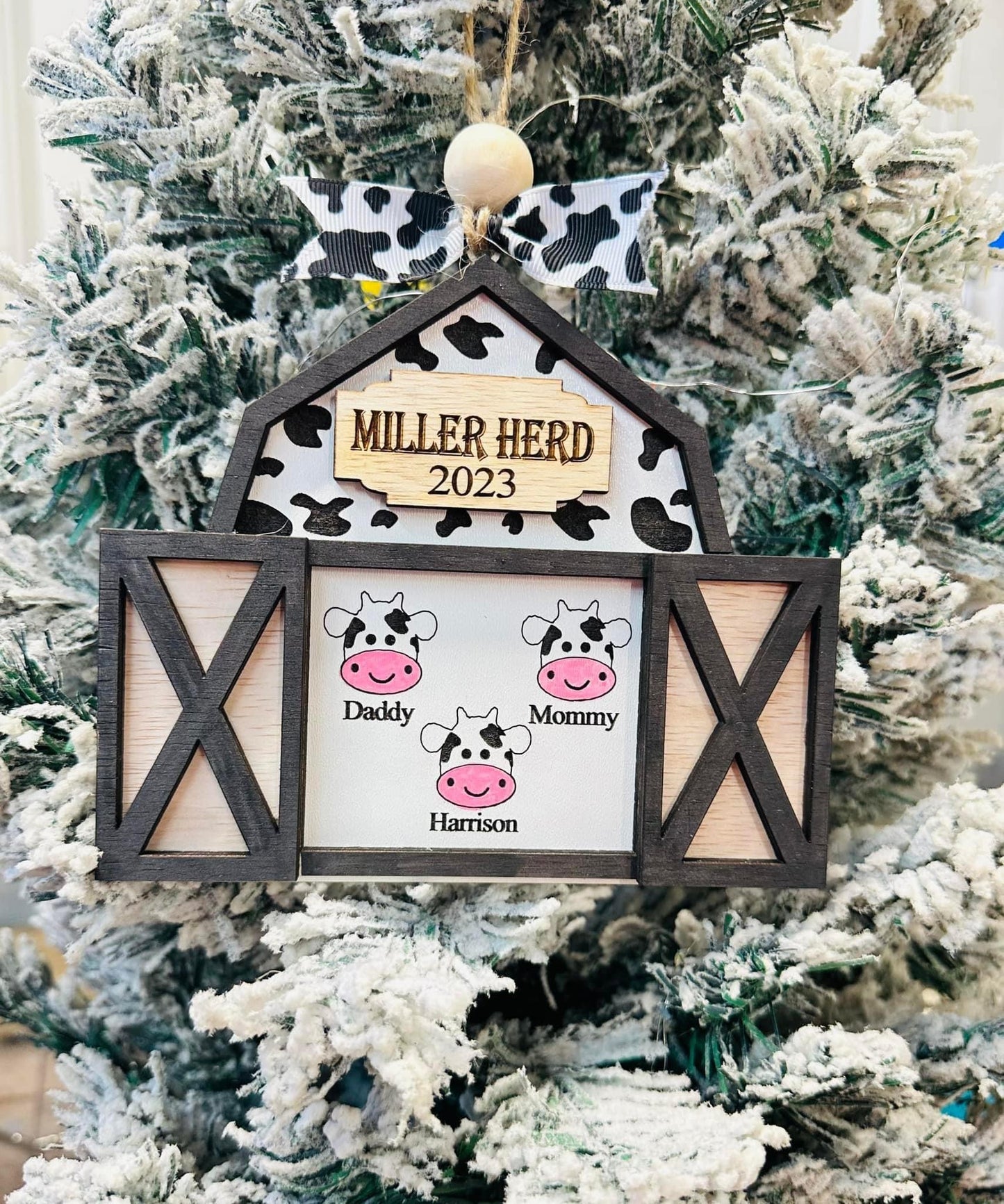 Barn Yard animal family ornaments