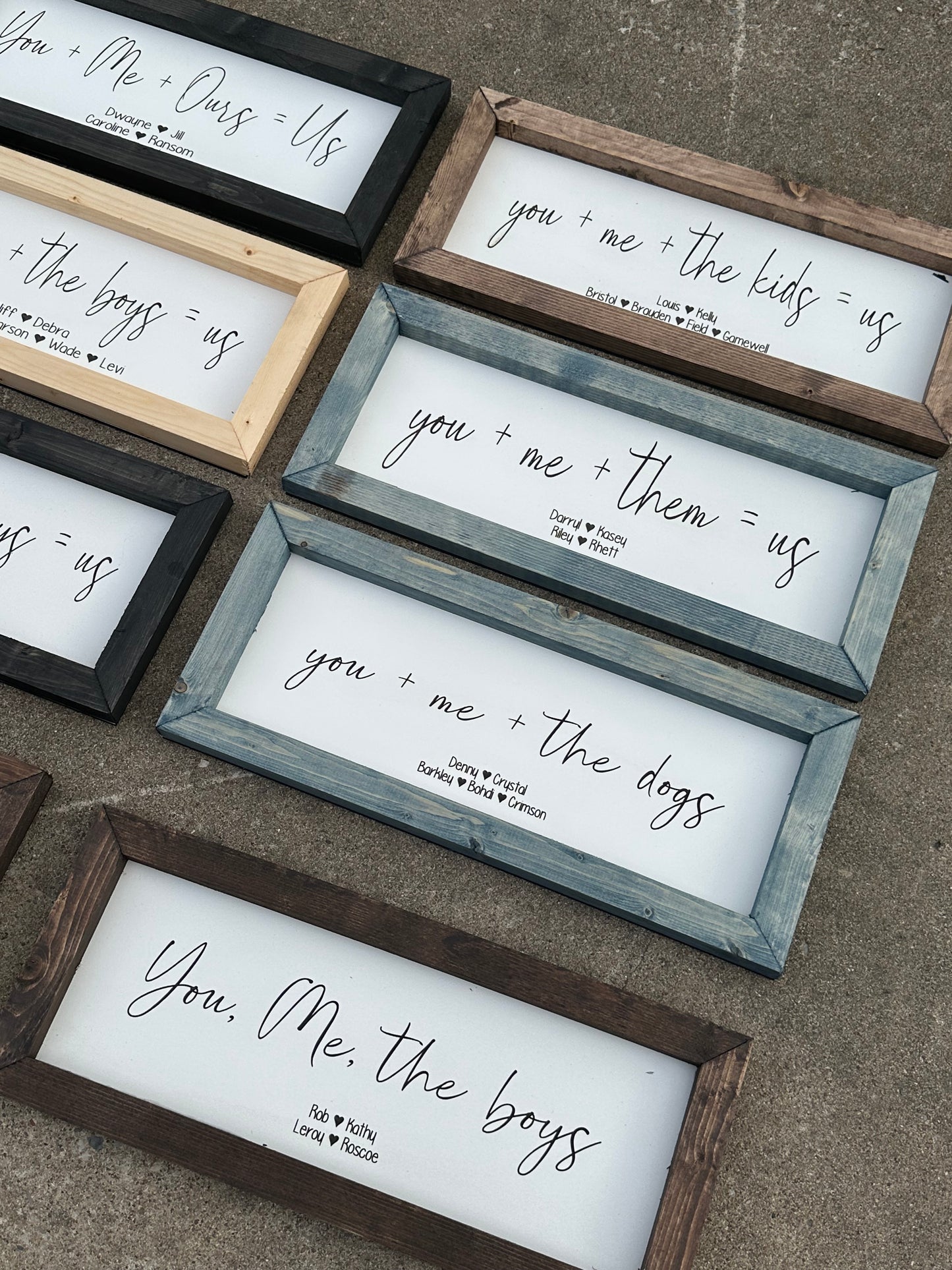You + me + them plaque