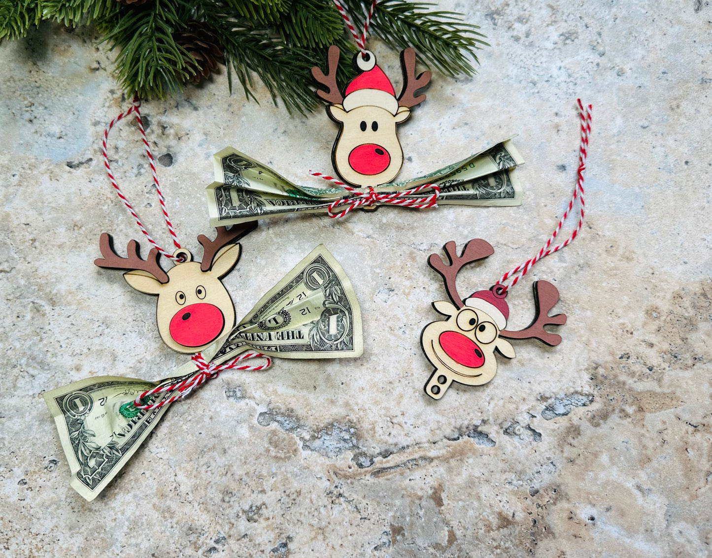 Reindeer Cash Holder ornaments