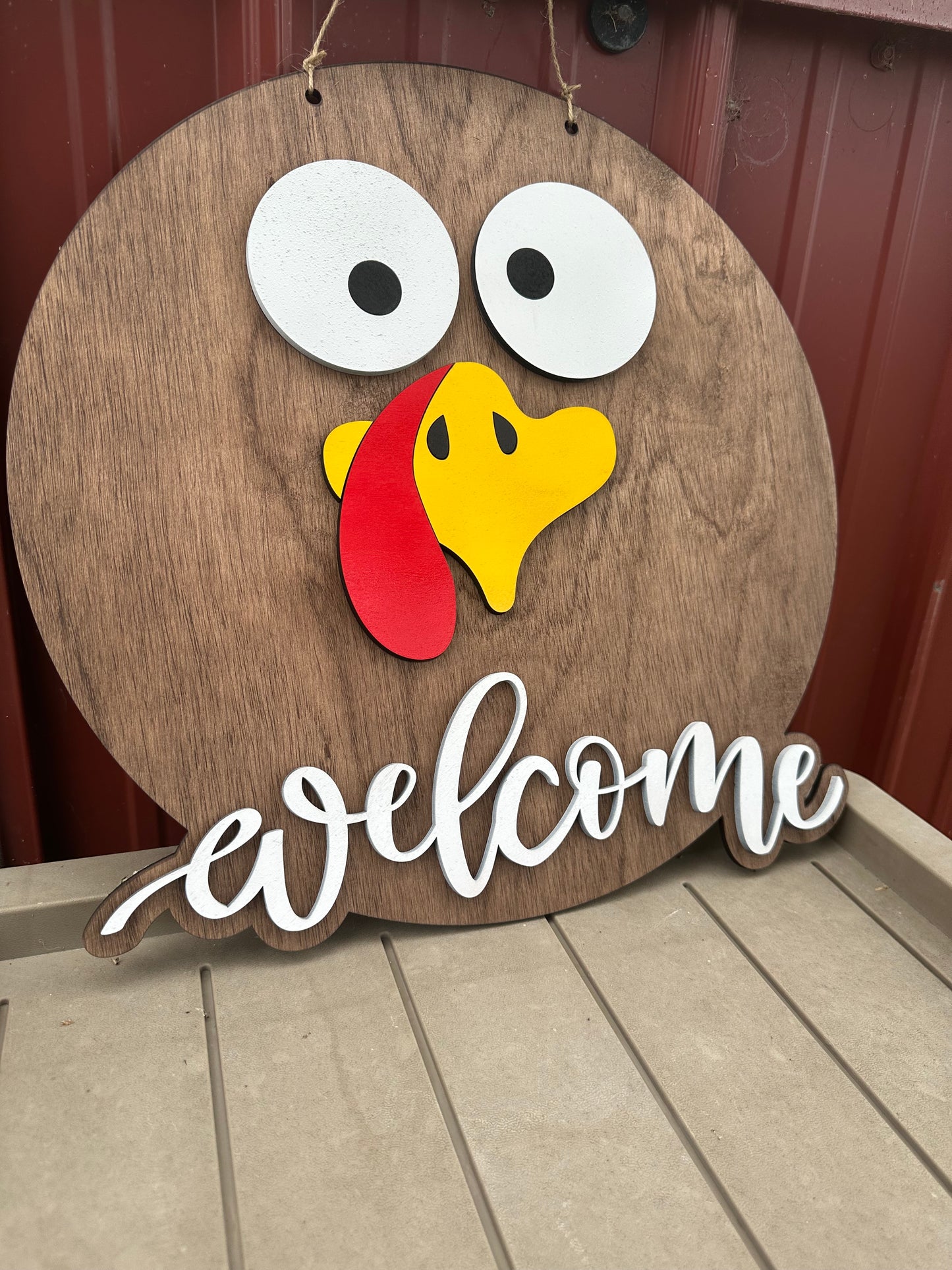 Turkey welcome 14” door hanger